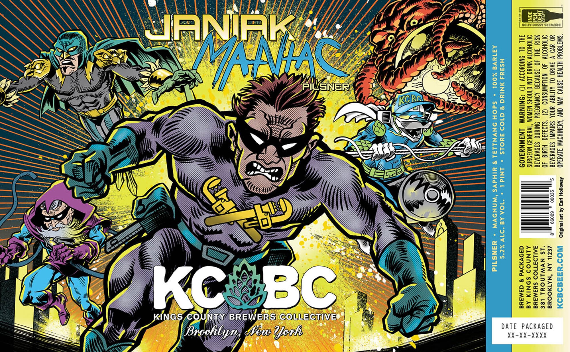 Janik by Kings County Brewers Collective - beer label