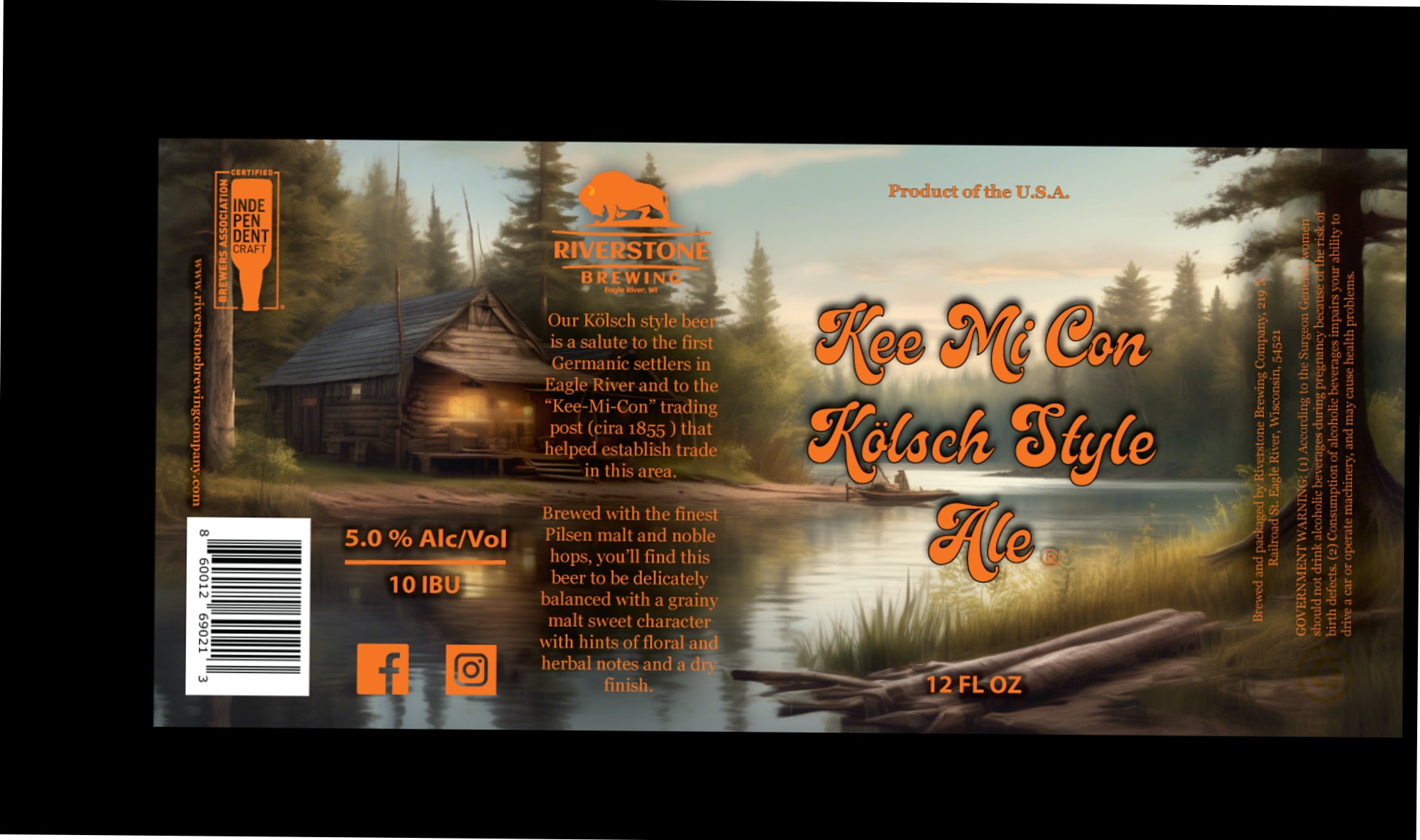 Kee Mi Con by Riverstone Brewing - beer label