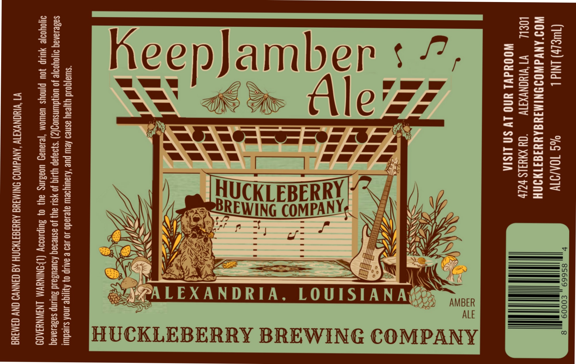 Keepamber Ale by Huckleberry Brewing Company - beer label