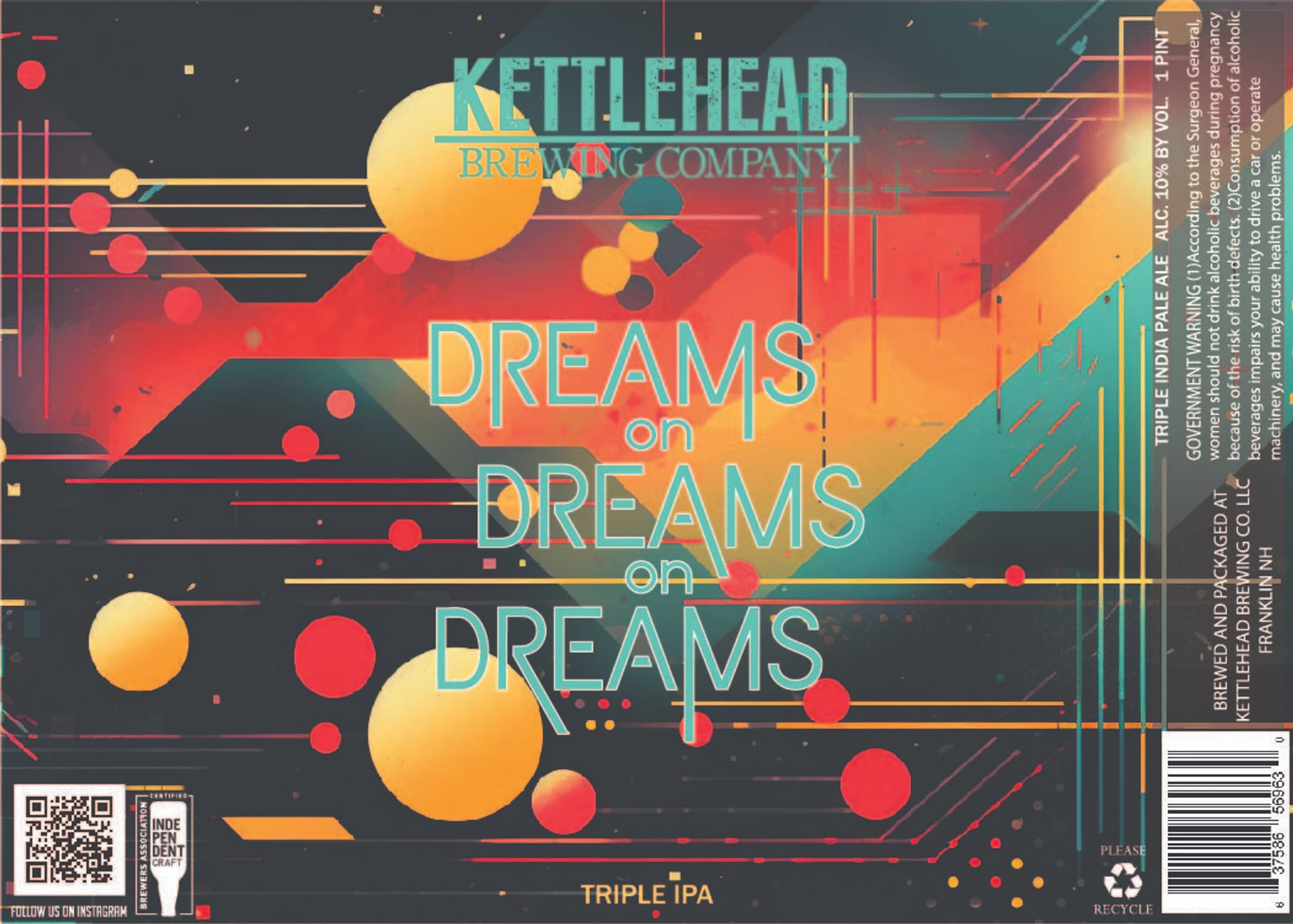 Dreams on Dreams by Kettlehead Brewing Company - beer label