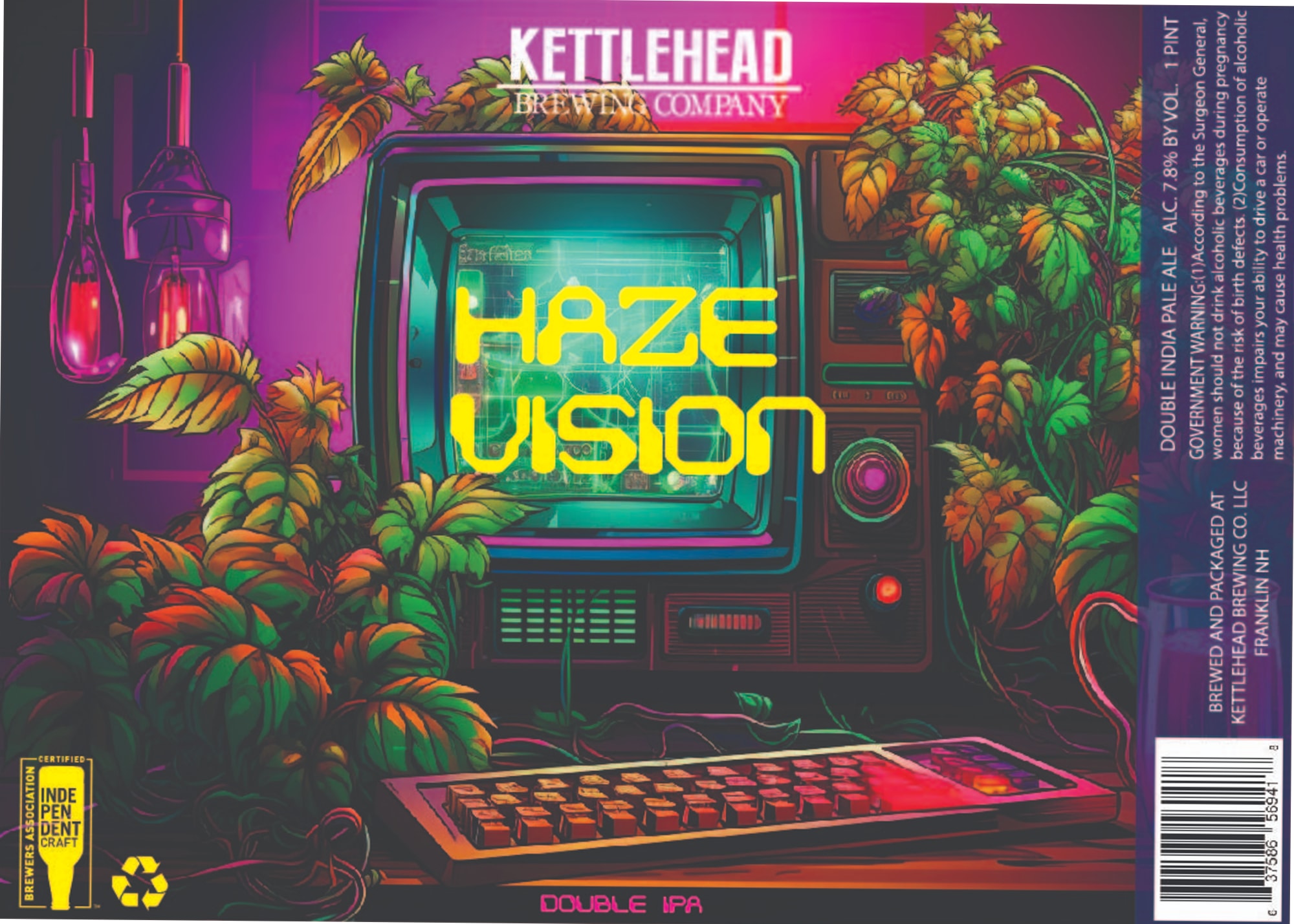KettleVision by Kettlehead Brewing Company - beer label