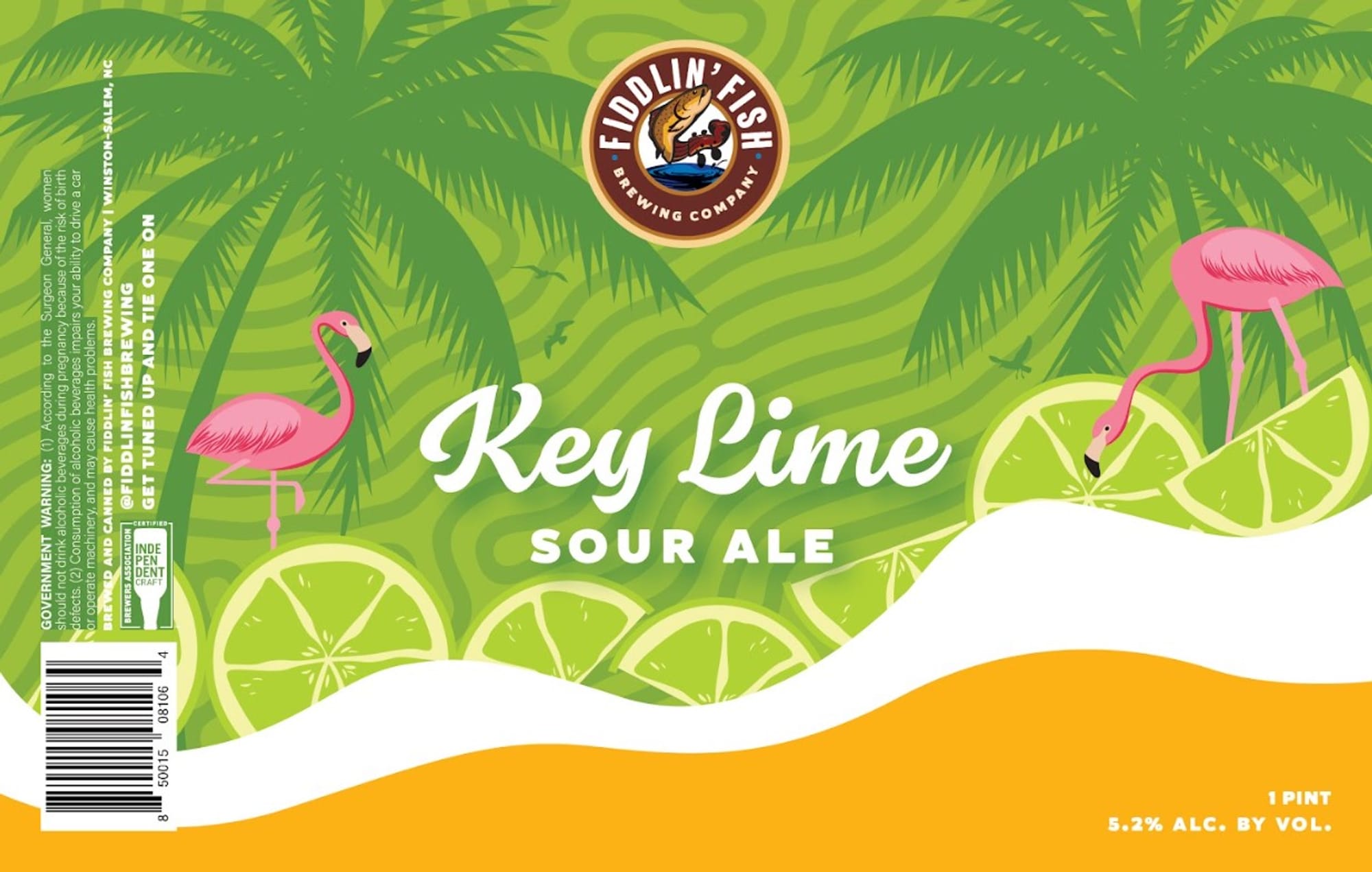 Key Lime by Fiddlin’ Fish Brewing Company - beer label