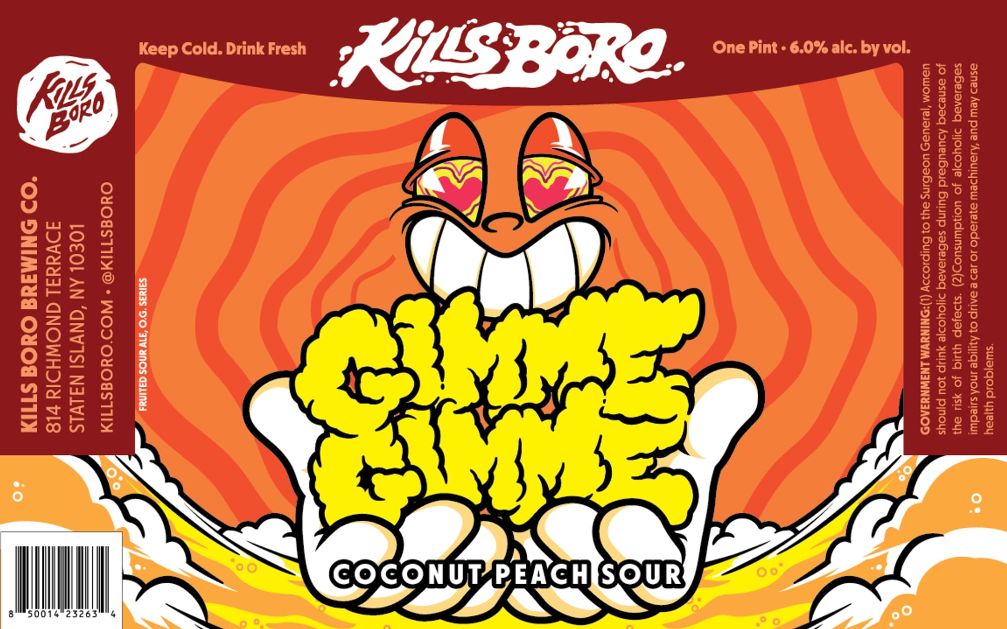 Killsboro Coconut Peach Sour