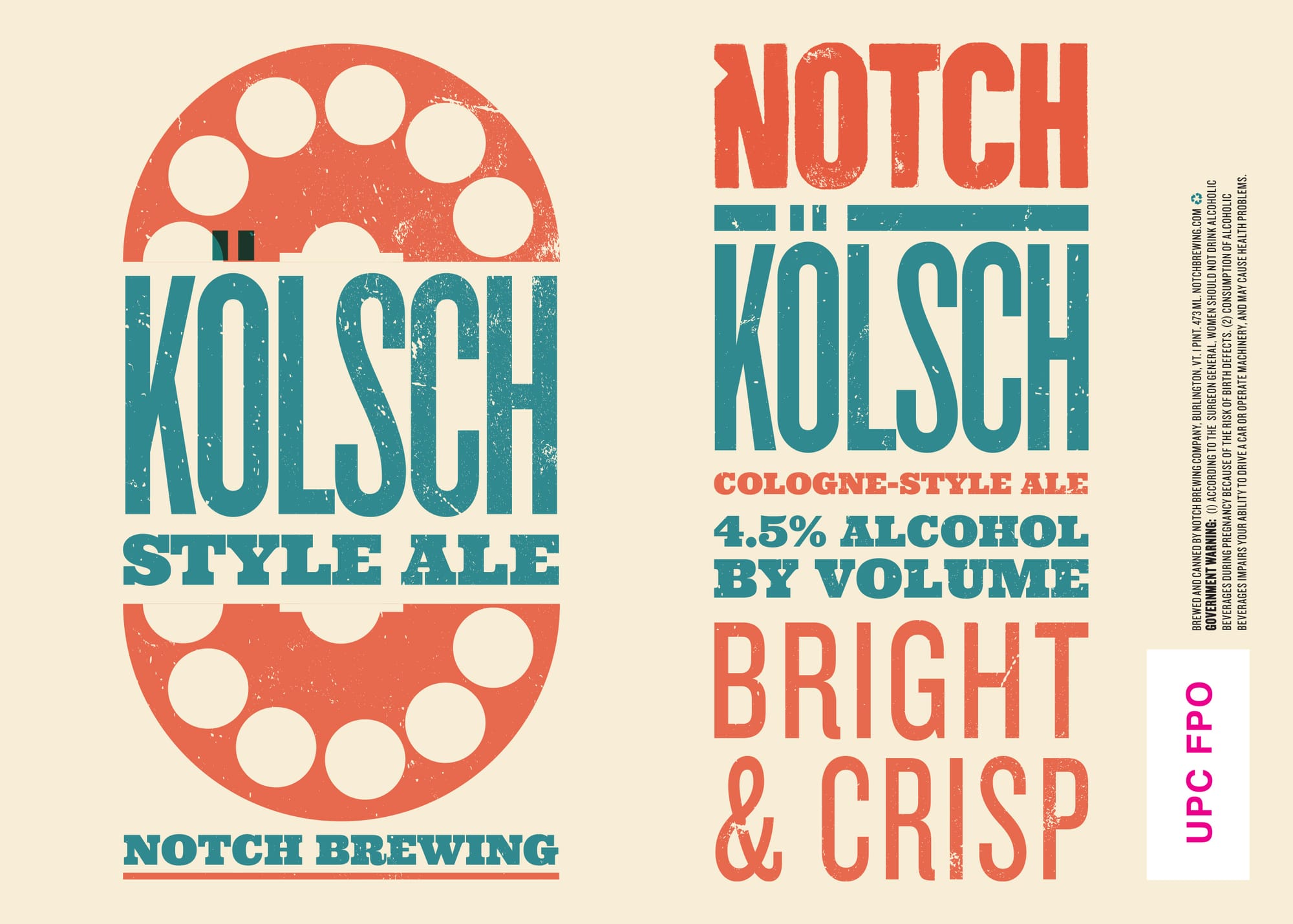 Kölsch by Notch Brewing - beer label