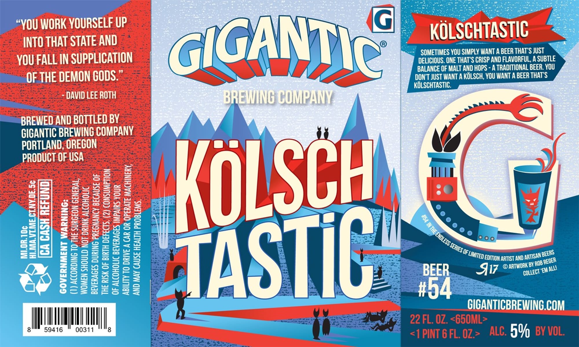 Kölschtastic by Gigantic Brewing Company - beer label