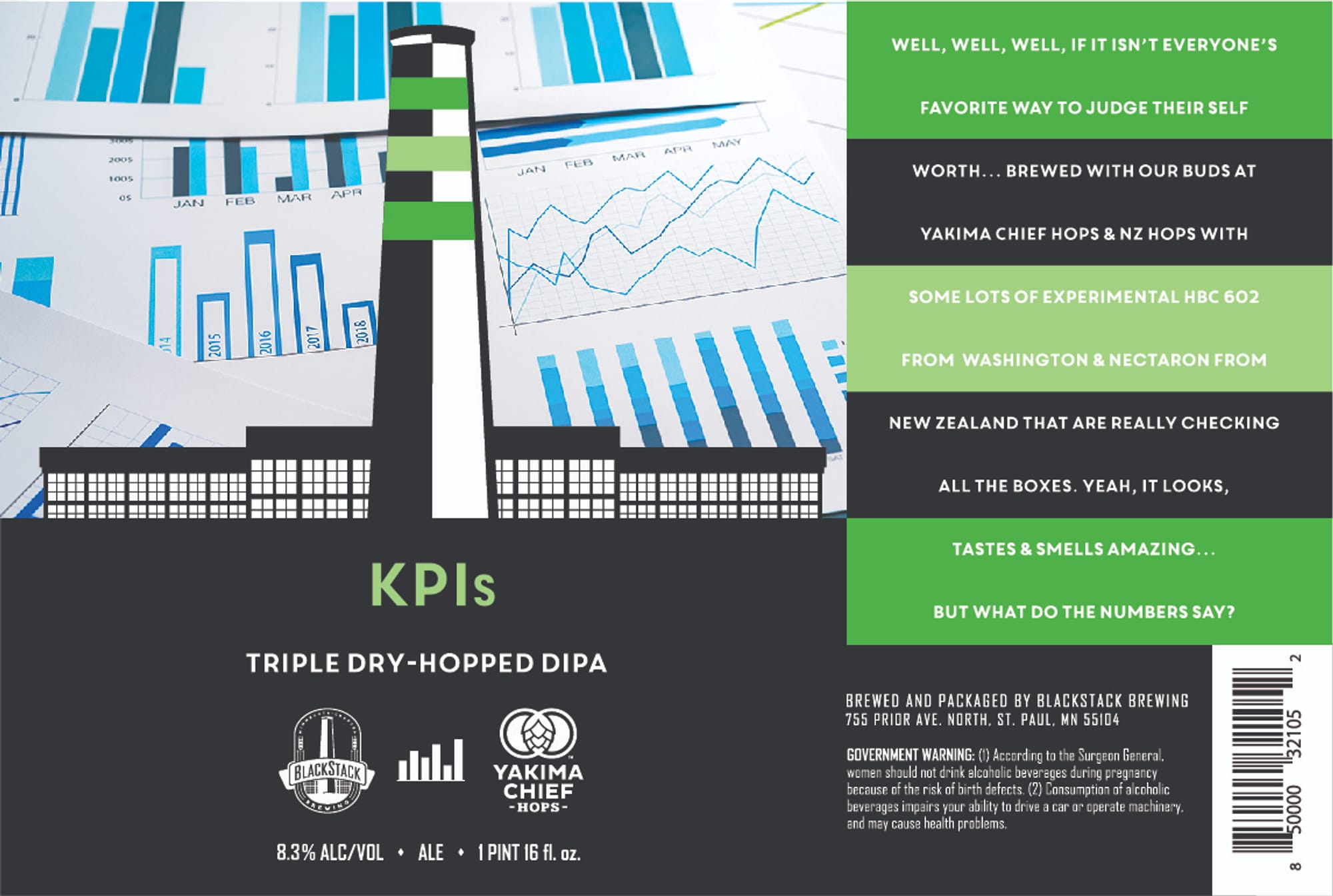 KPIs by Blackstack Brewing - beer label