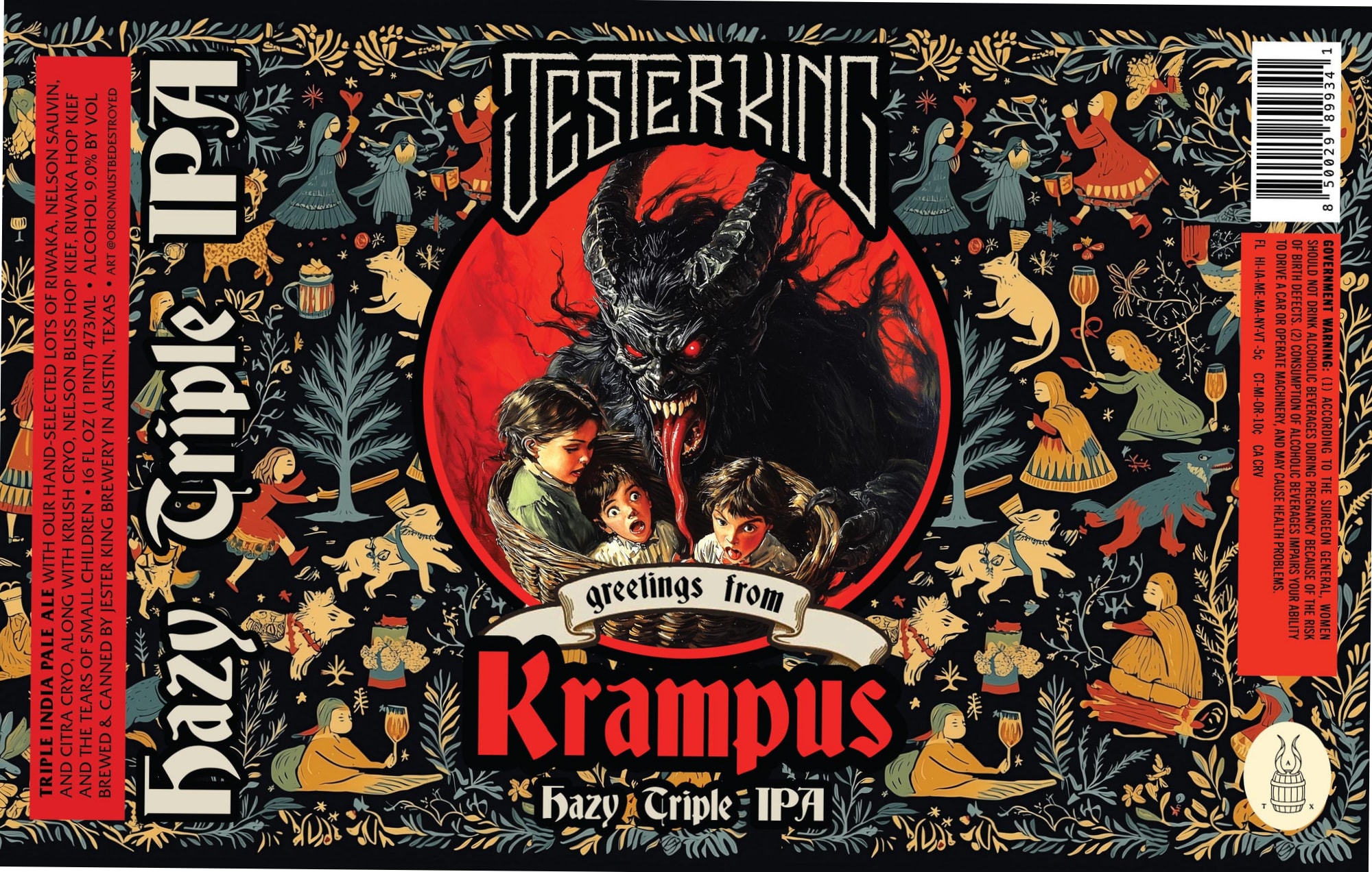 Krampus by Jester King Brewery - beer label
