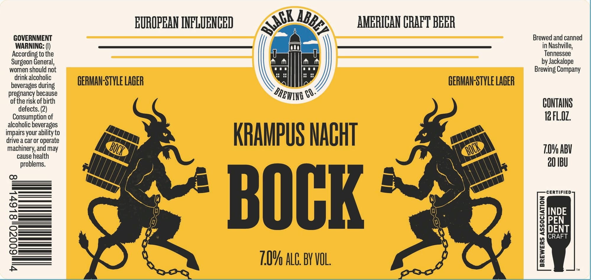 Krampus Nacht by Jackalope Brewing Company - beer label