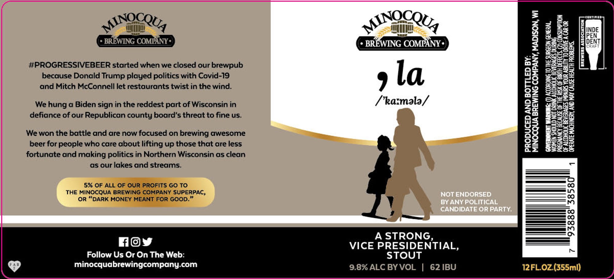 La Kazimale by Minocqua Brewing Company - beer label