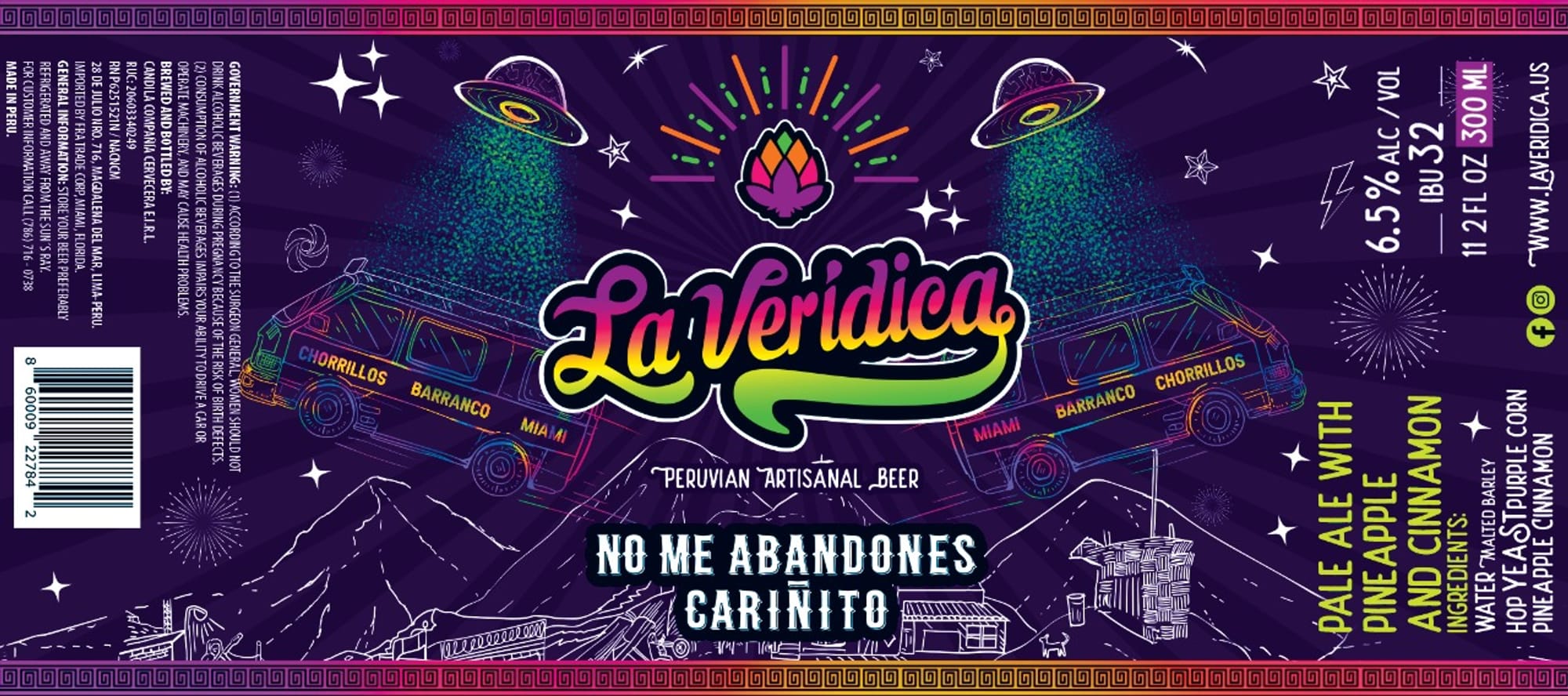 La Veridica by L.A. VERIDICA - beer label