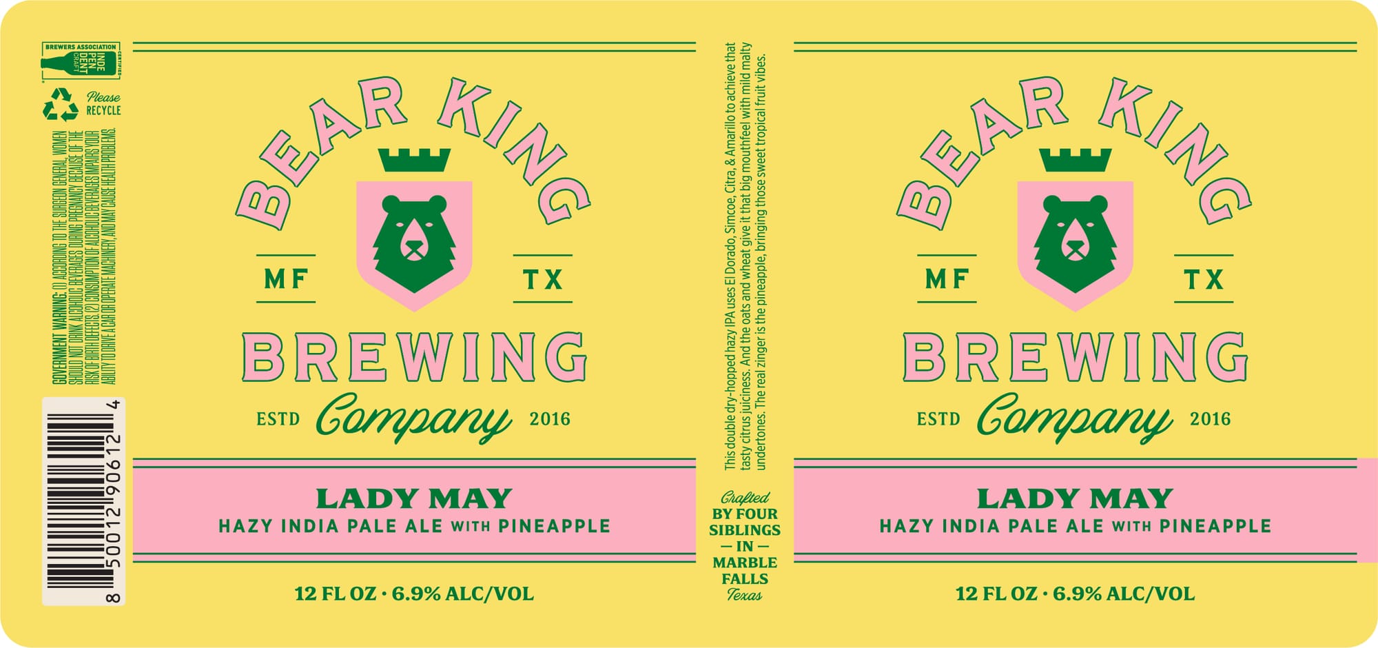 Lady May by BearKing Brewing - beer label
