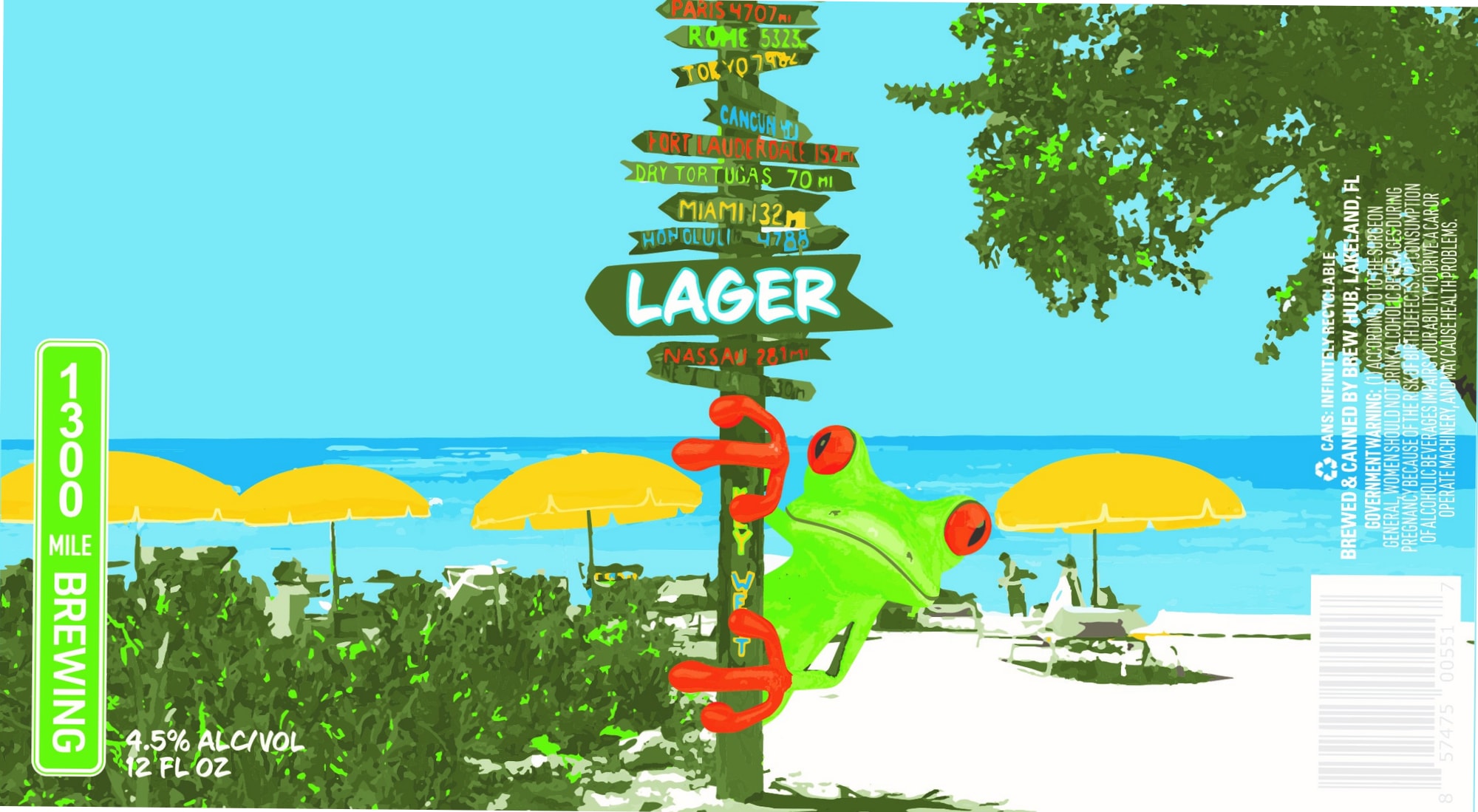 Lager by 1300 Brewing - beer label