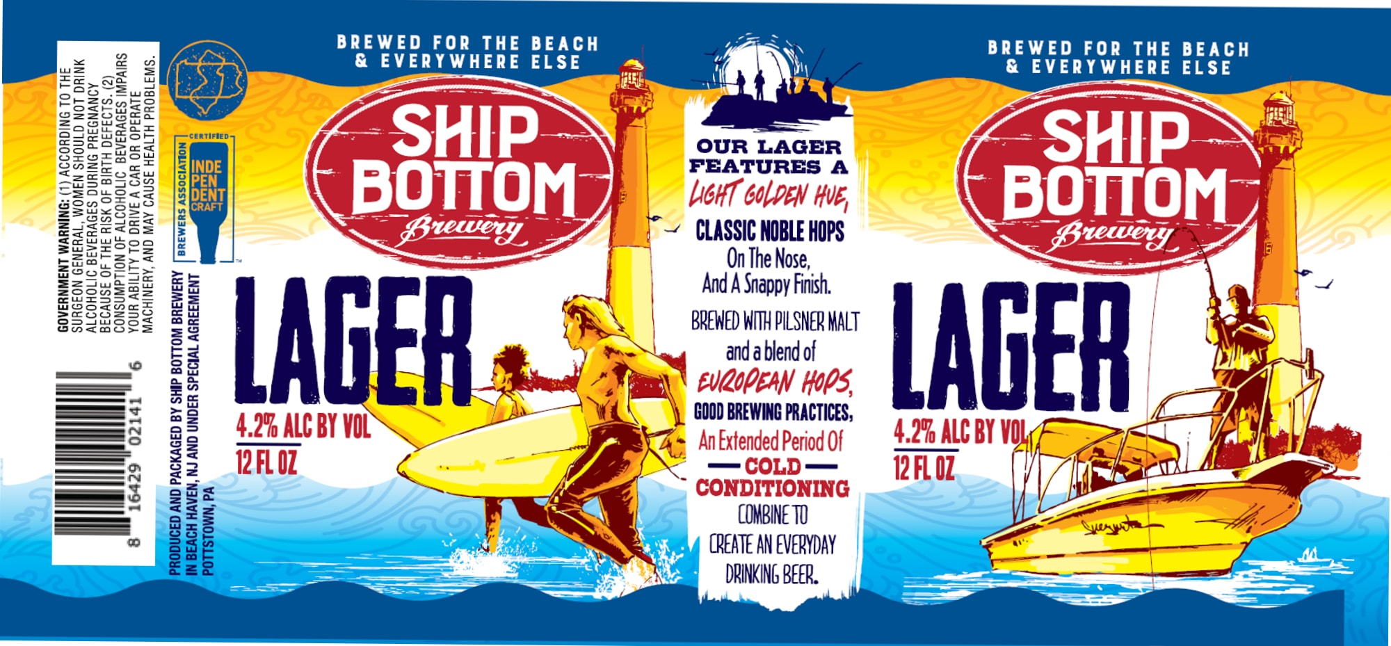 Lager by Ship Bottom Brewery - beer label