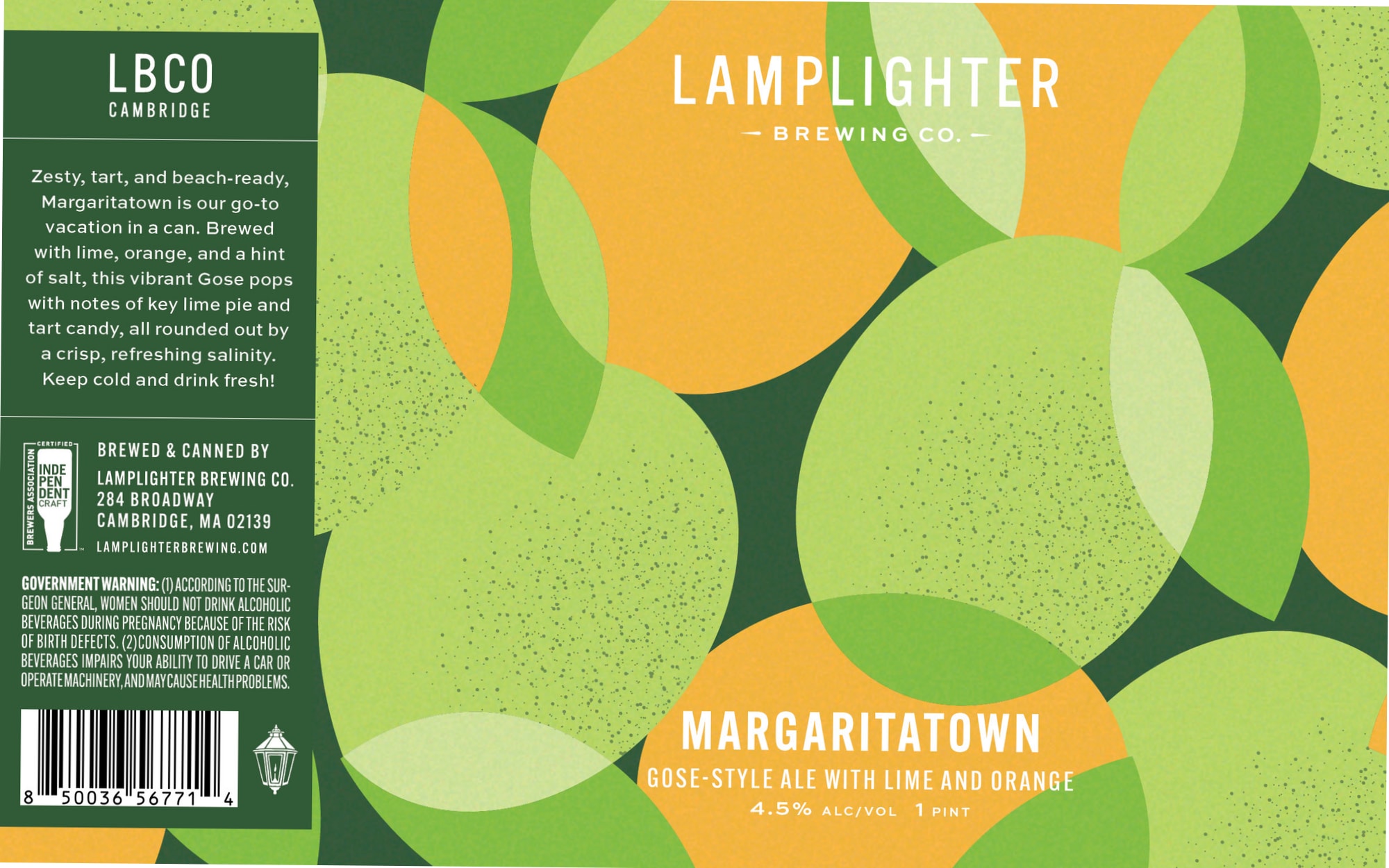 Margaritatown by Lamplighter Brewing Co. - beer label