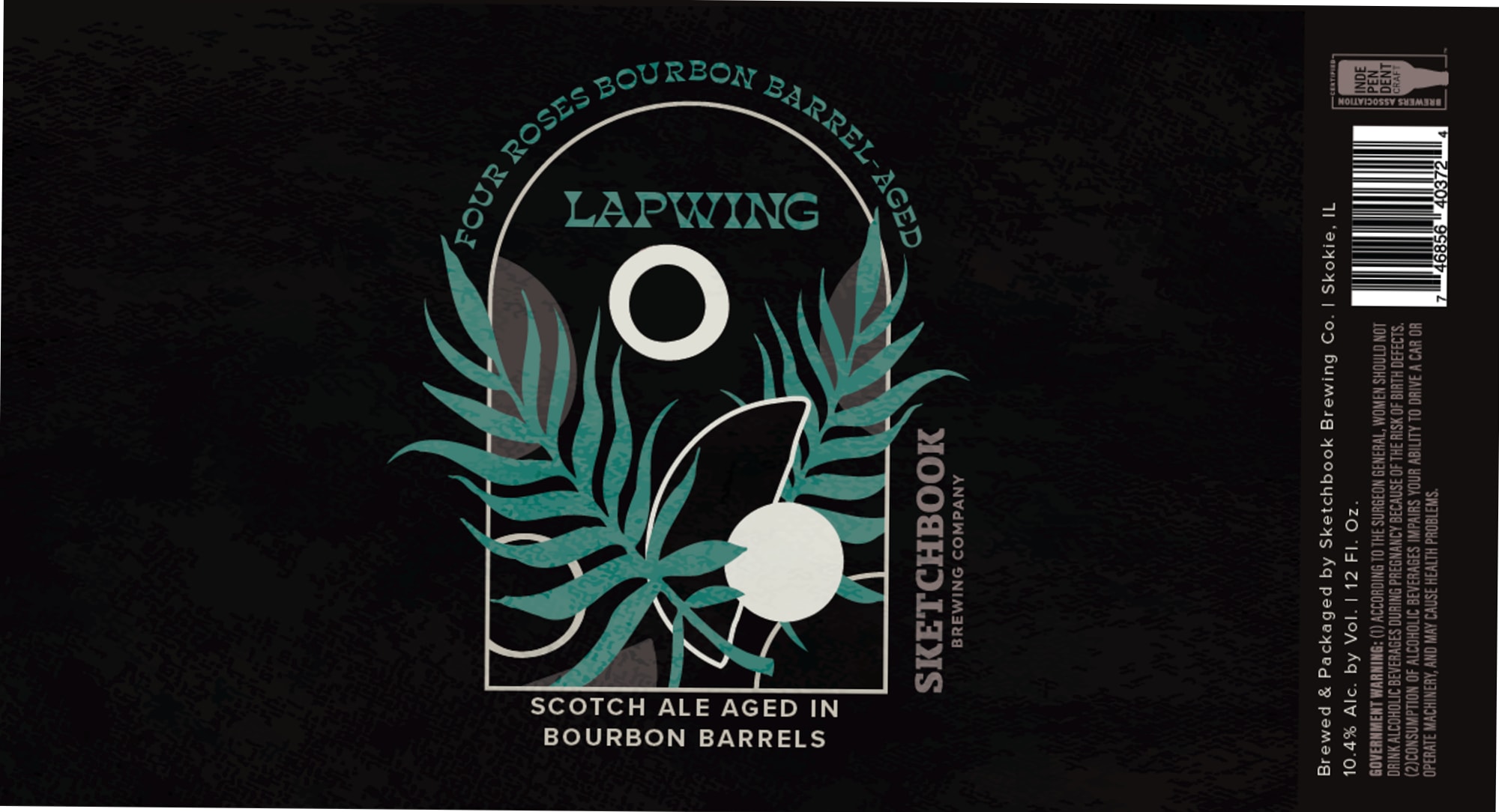 Lapwing Sketchbook by Sketchbook Brewing Company - beer label