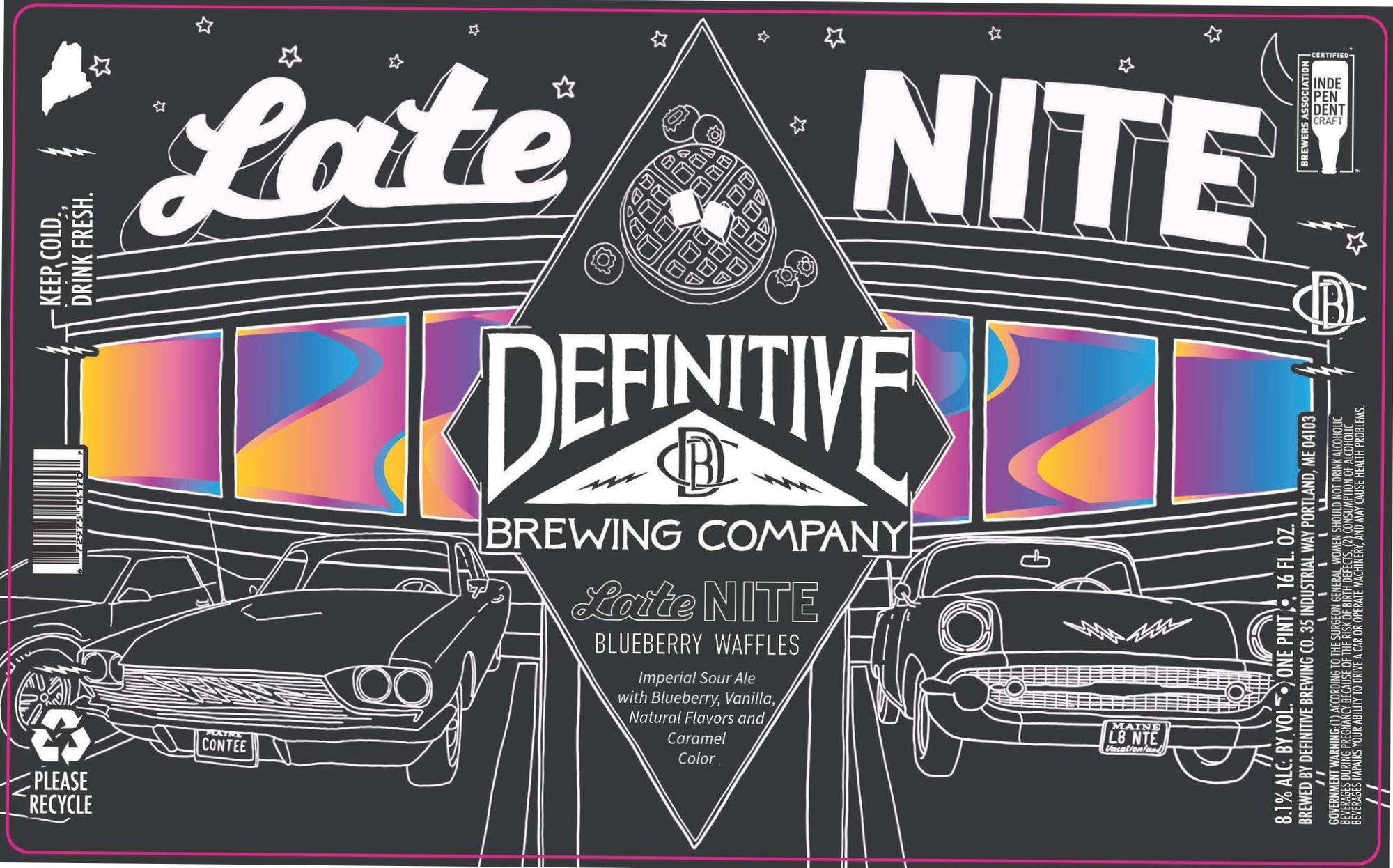 Late Nite by Definitive Brewing Company - beer label