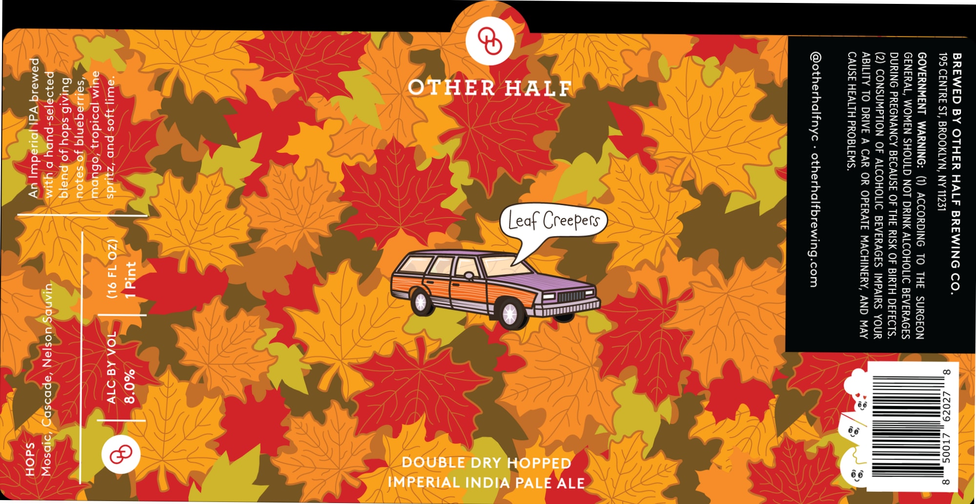 Leaf Creepers by Other Half Brewing Co. - beer label