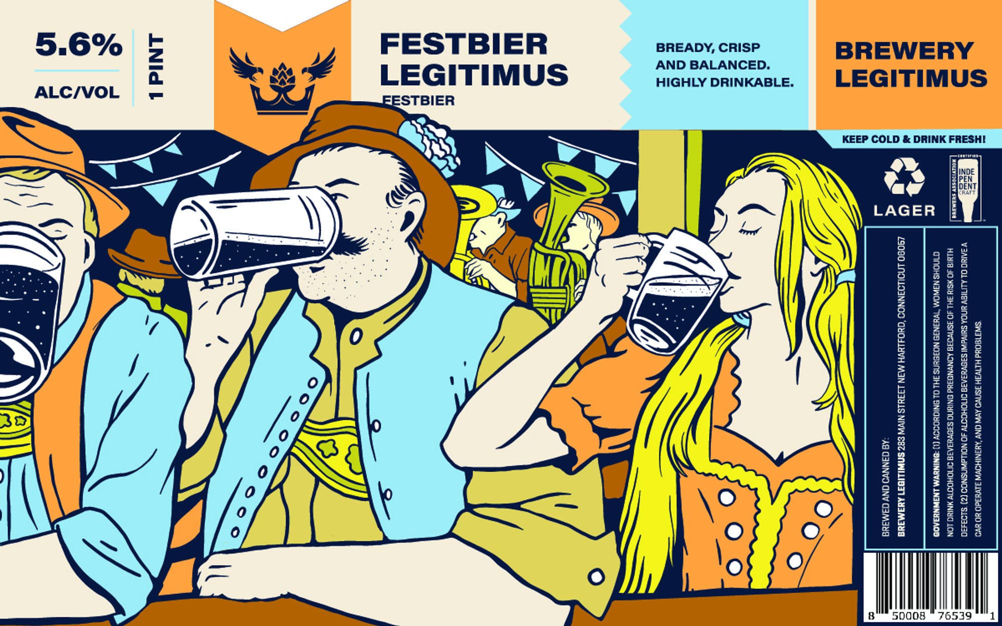 Festbier Legitimus by Brewery Legitimus - beer label