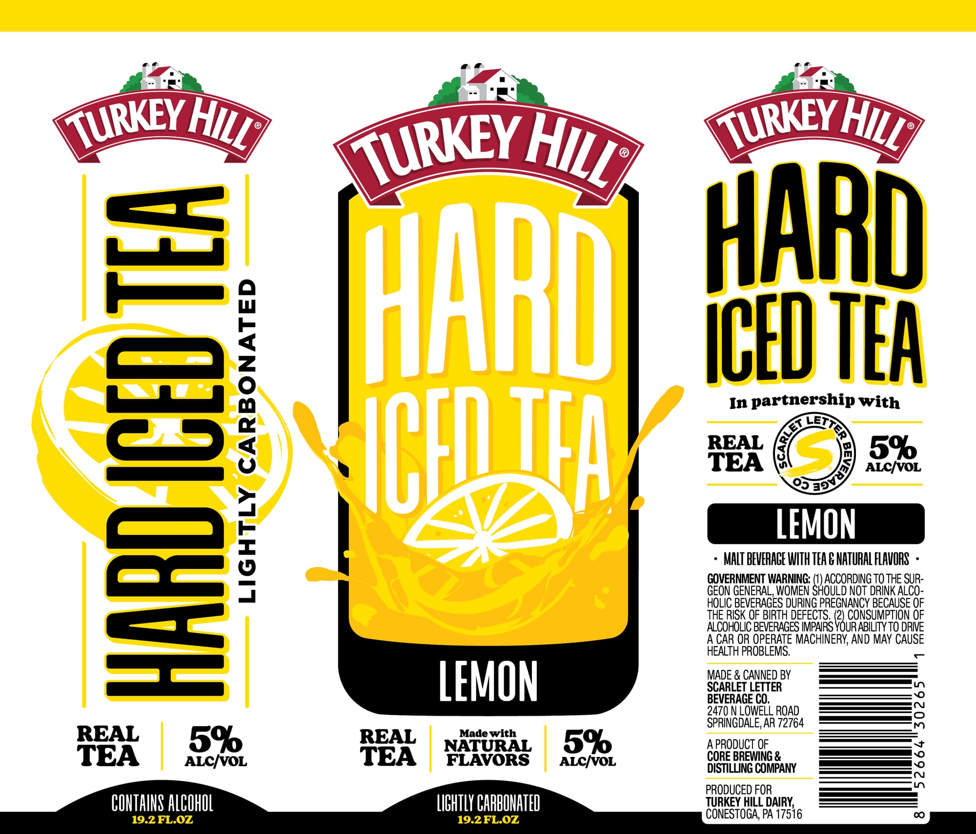 LEMON by TURKEY HILL HARD ICED TEA - beer label
