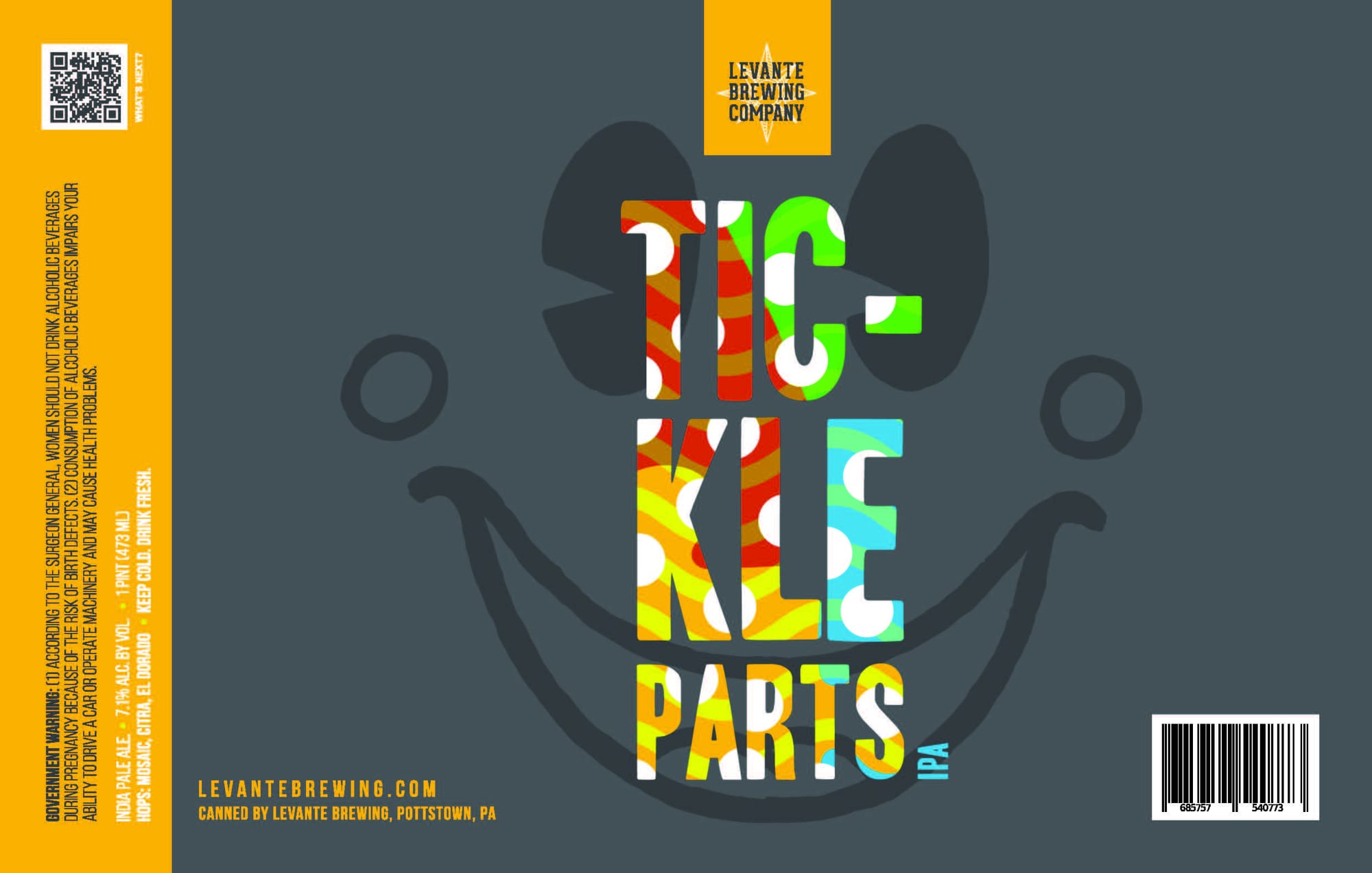 KIE Parts by Levante Brewing Company - beer label