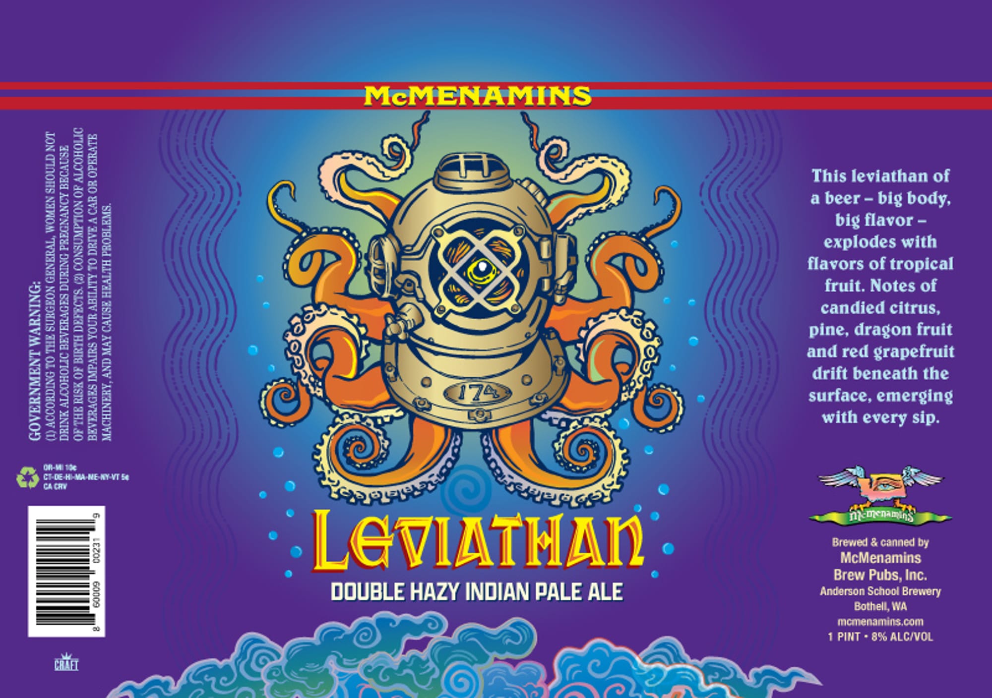 Leviathan by McMenamins - beer label