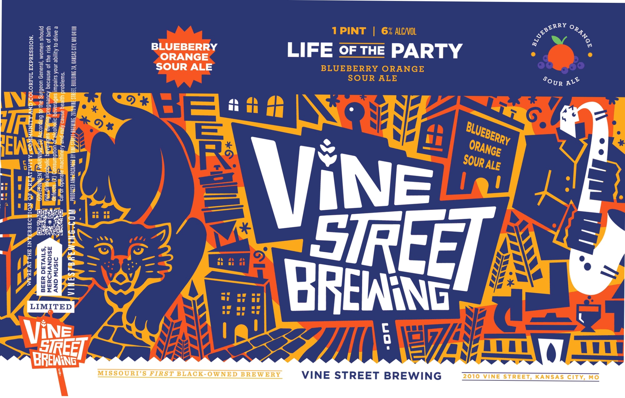 Life of the Party by Vine Street Brewing - beer label