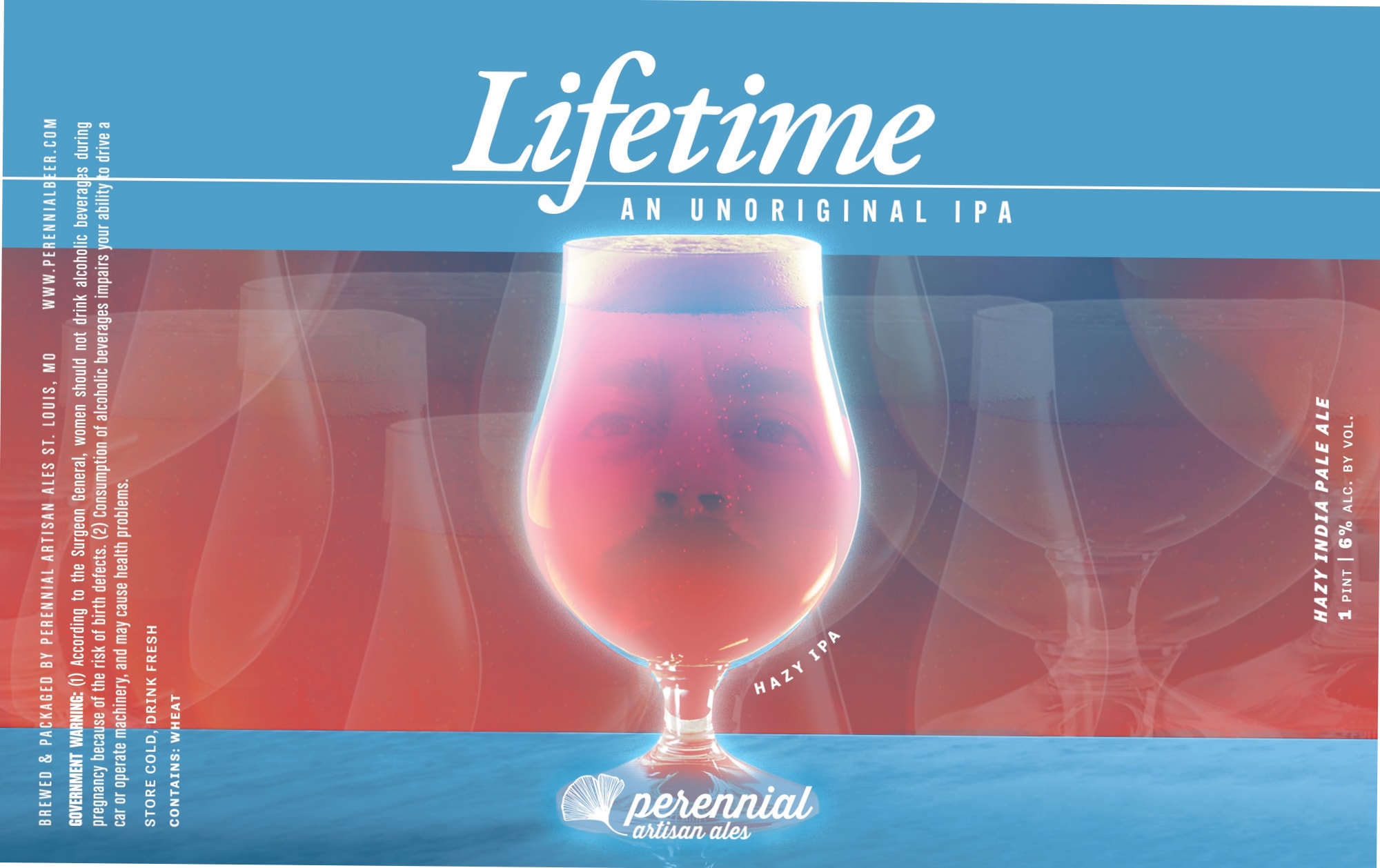 Lifetime by Perennial Artisan Ales - beer label