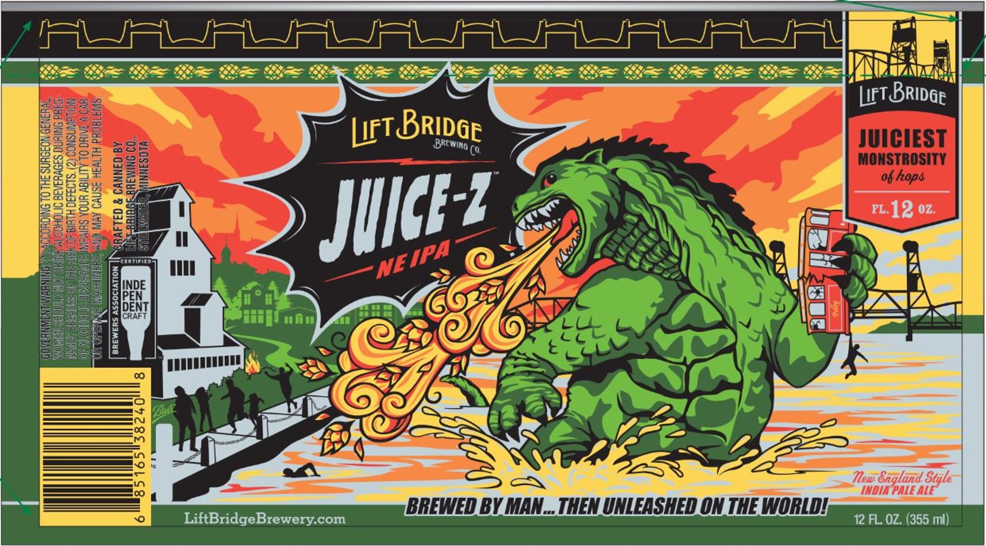 Juice-Z by Lift Bridge Brewing Co. - beer label