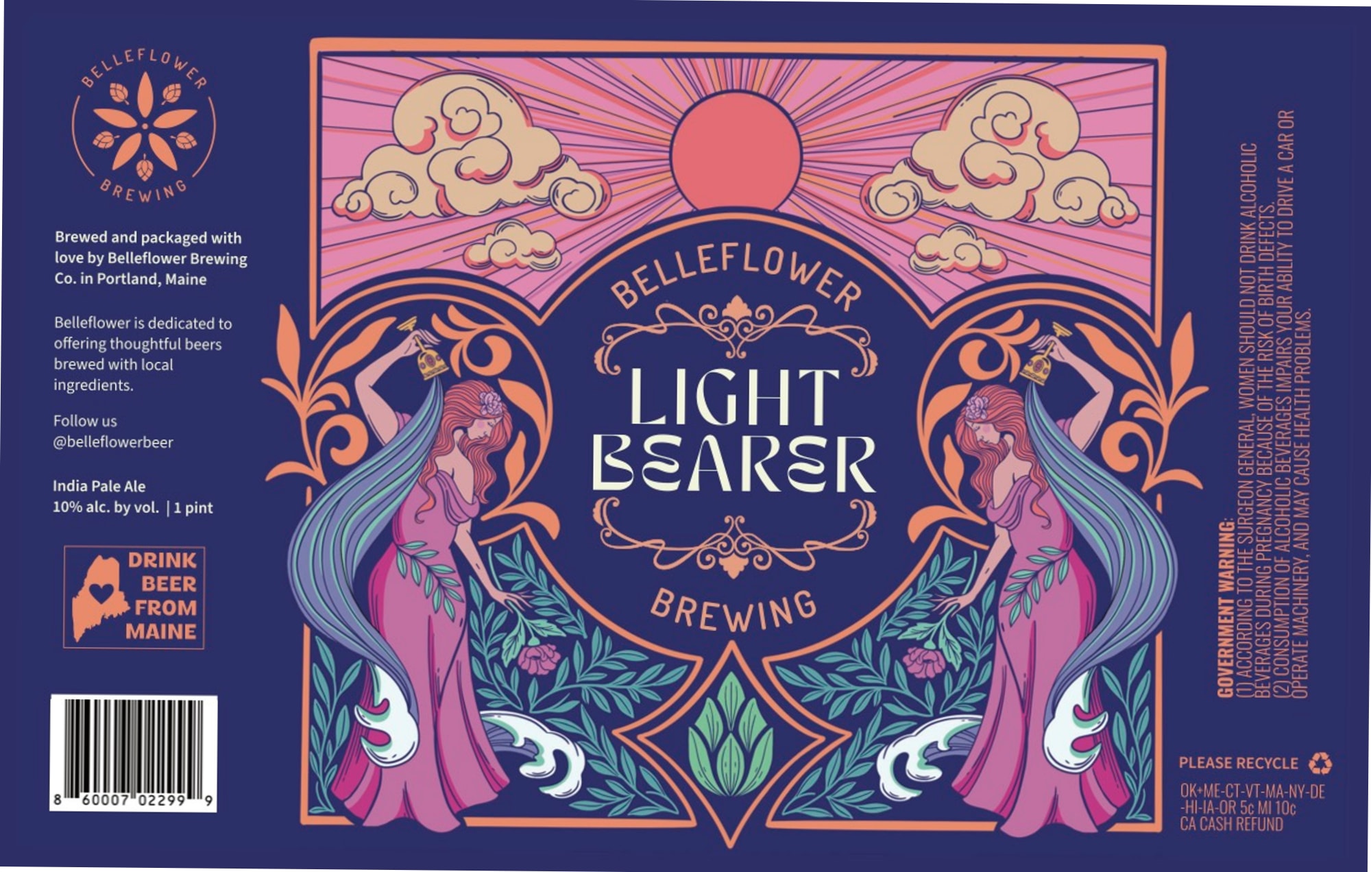 Light Bearer by Belleflower Brewing - beer label