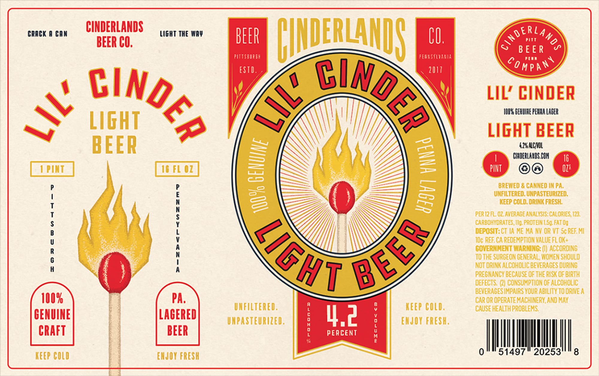 Lil’ Cinder by Cinderlands Co. - beer label