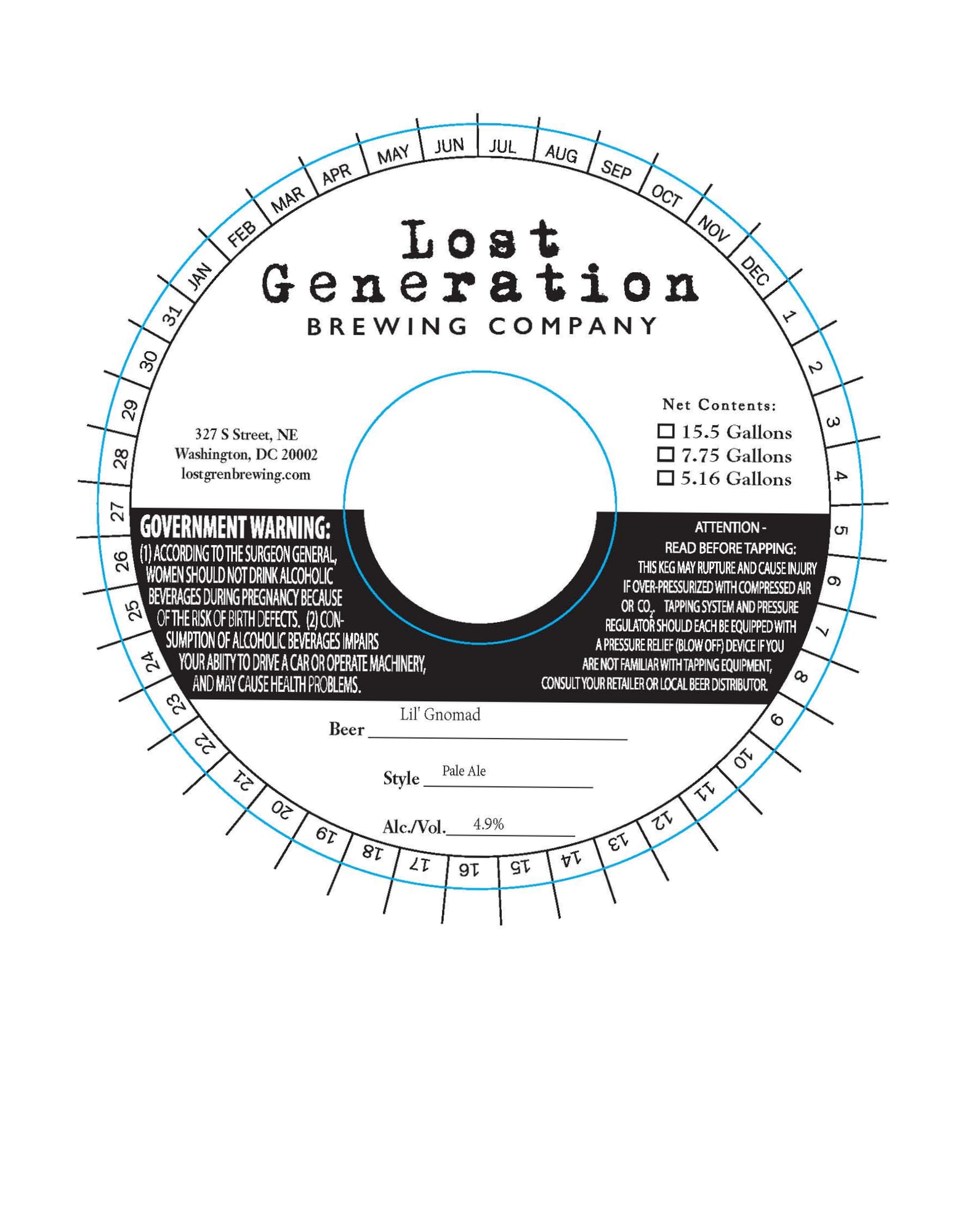 Lil' Gnomad by Lost Generation Brewing Company - beer label