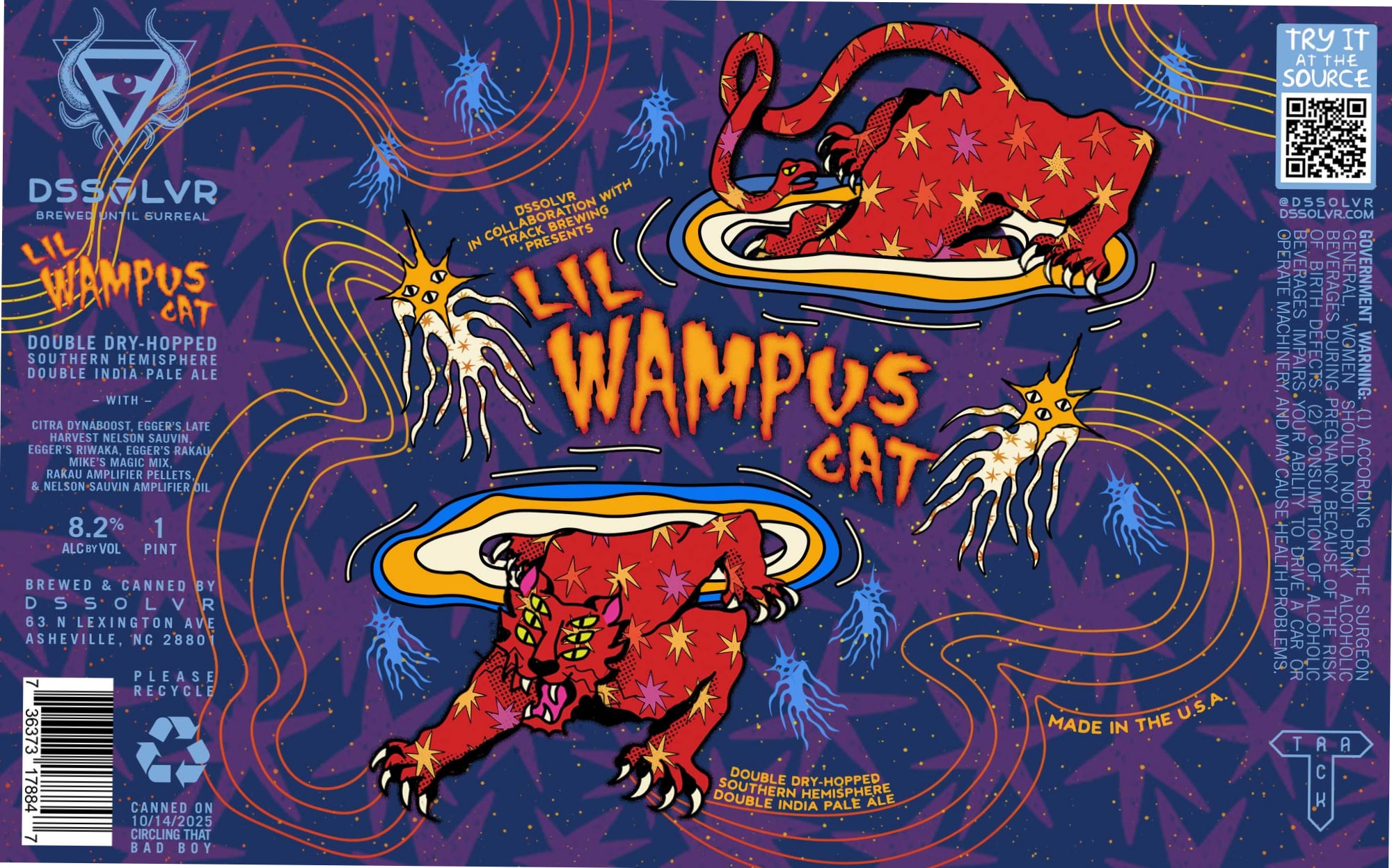 Lil’ Wampus Cat by DSSOLVR - beer label