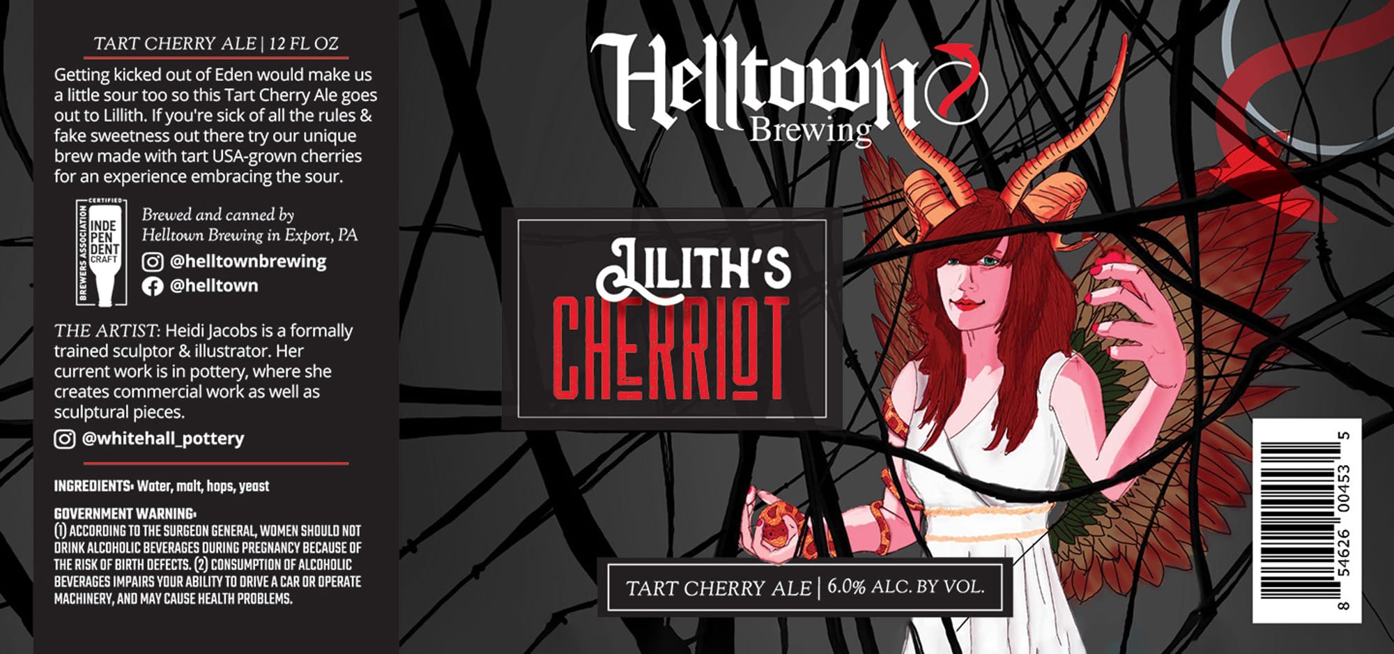 Lilith’s Chariot by Helltown Brewing - beer label