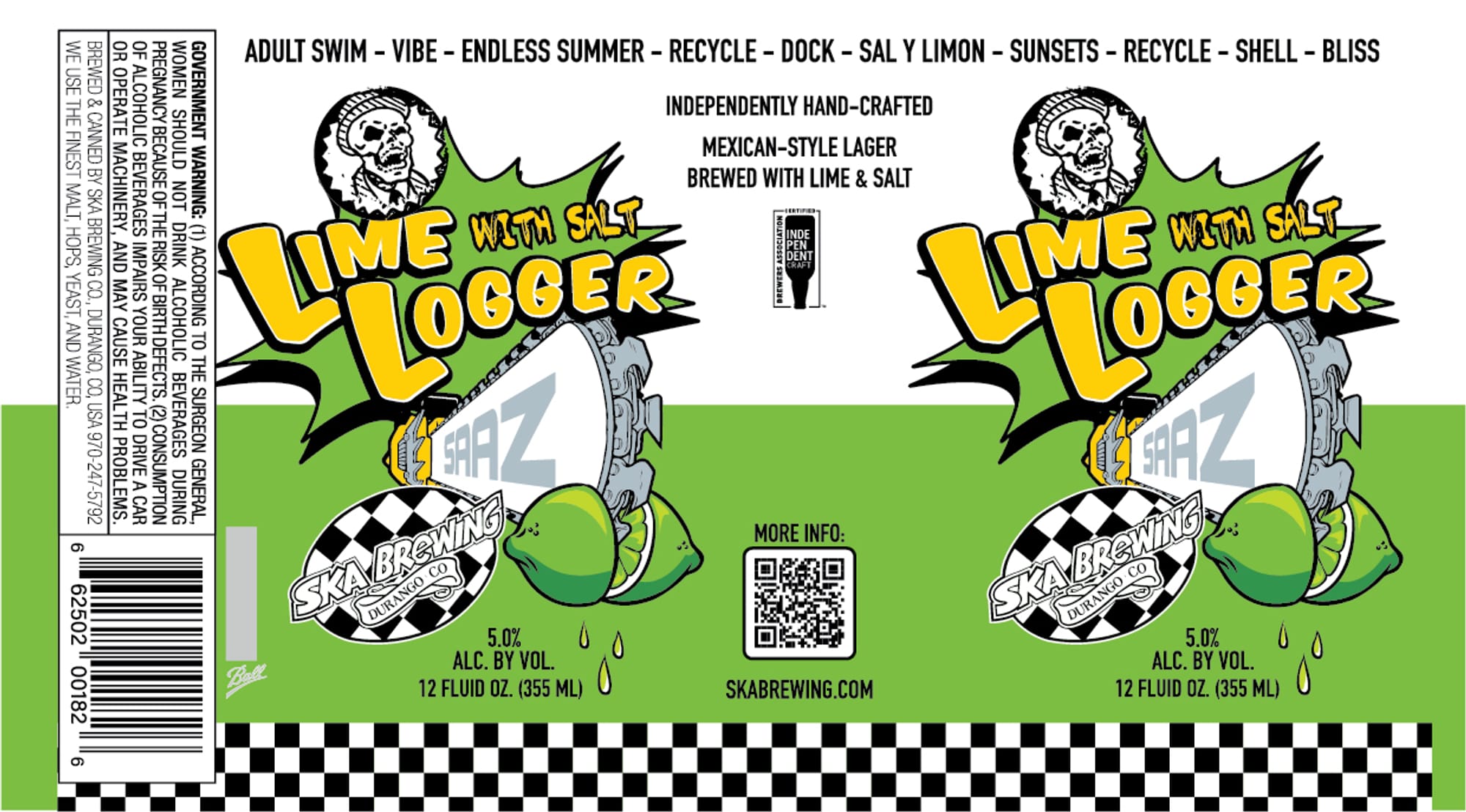 Lime Logger by Ska Brewing - beer label