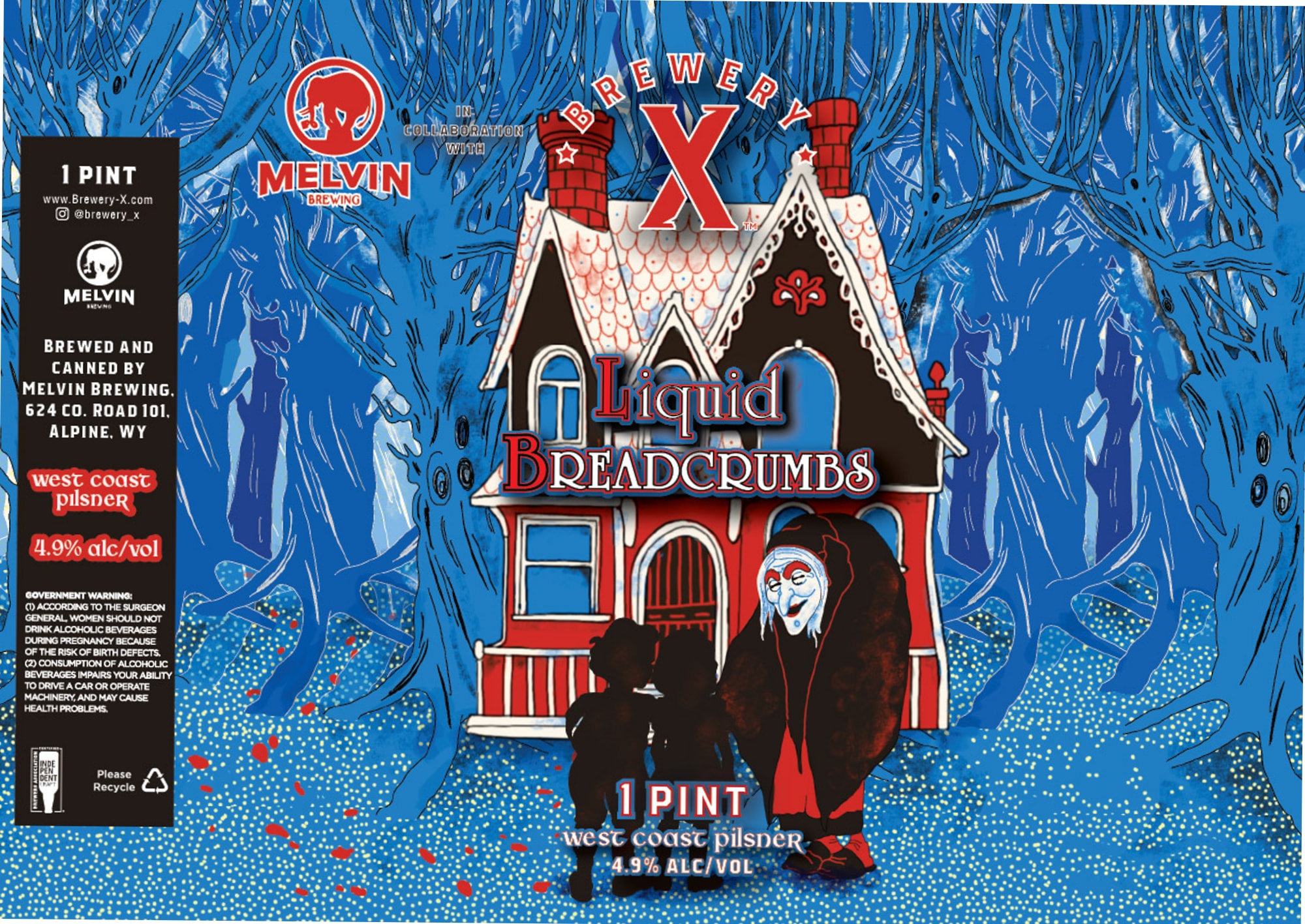 Liquid Breadcrumbs by Brewery X - beer label
