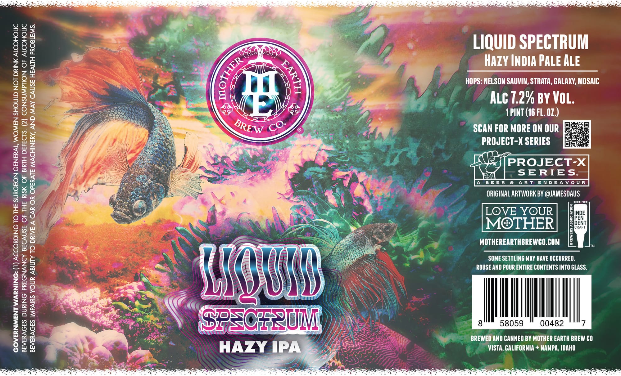 Liquid Spectrum by Mother Earth Brew Co. - beer label