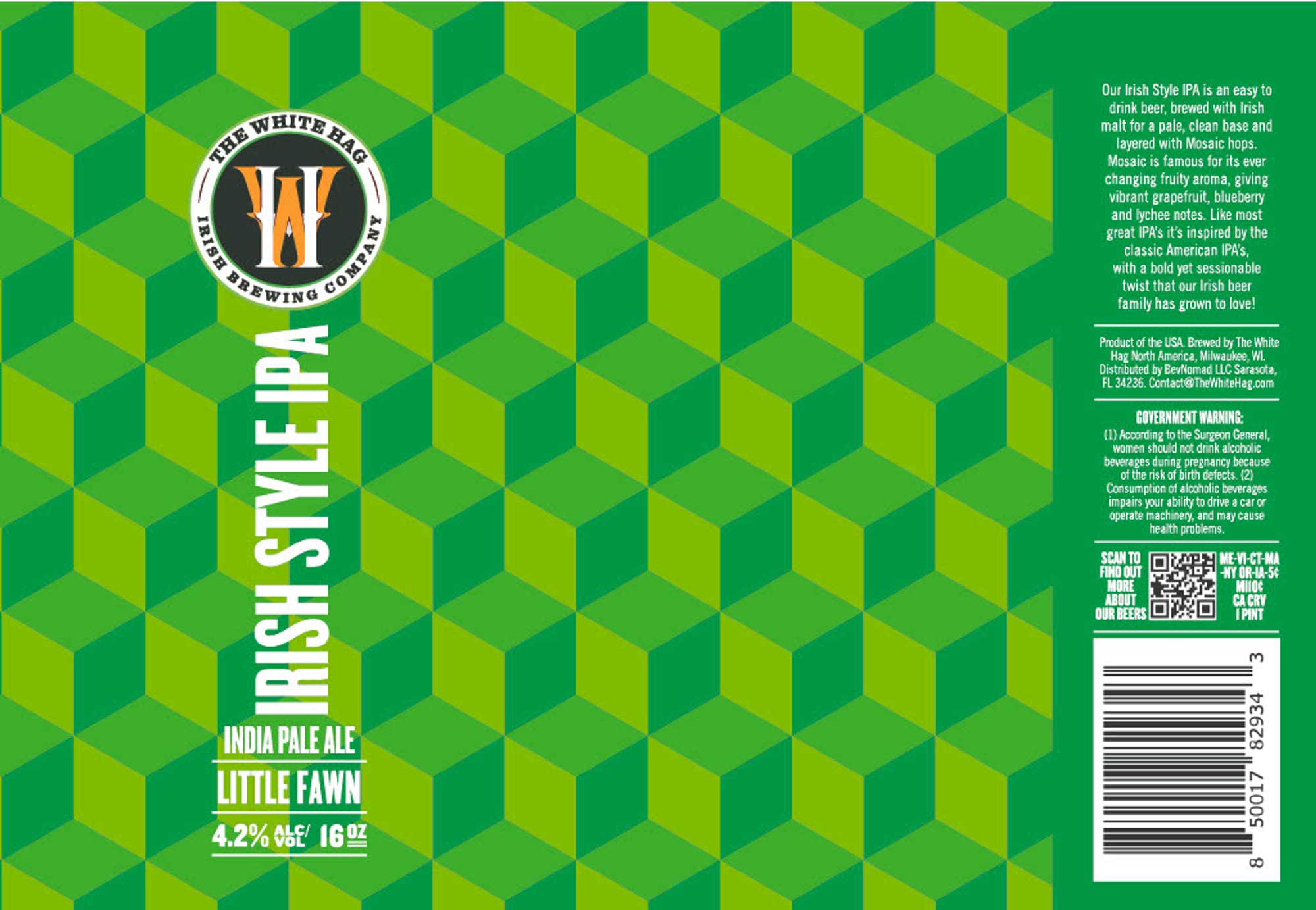 Little Fawn by The White Hag Brewing Company - beer label