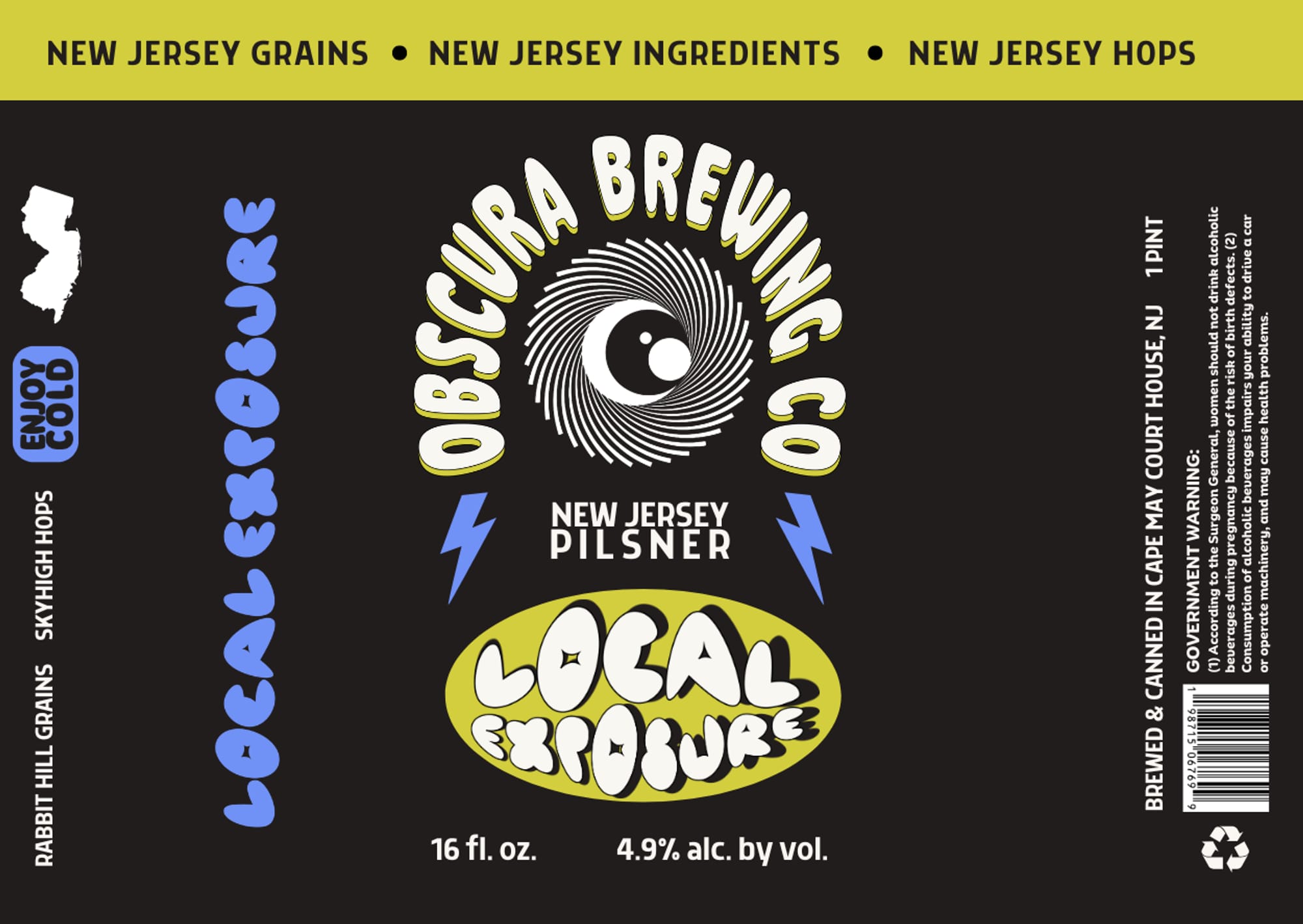 Local Exposure by Obscure Brewing Co. - beer label