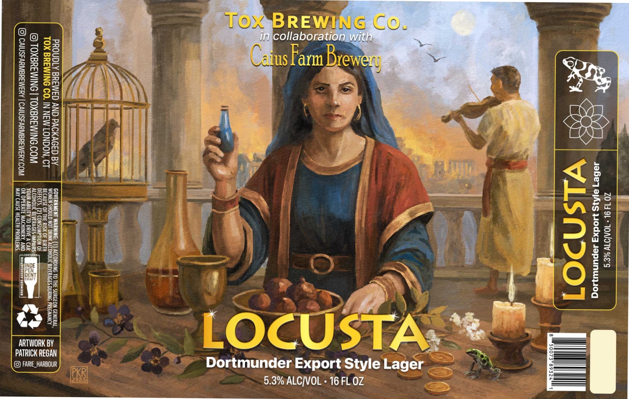 Locusta by Tox Brewing Co. - beer label
