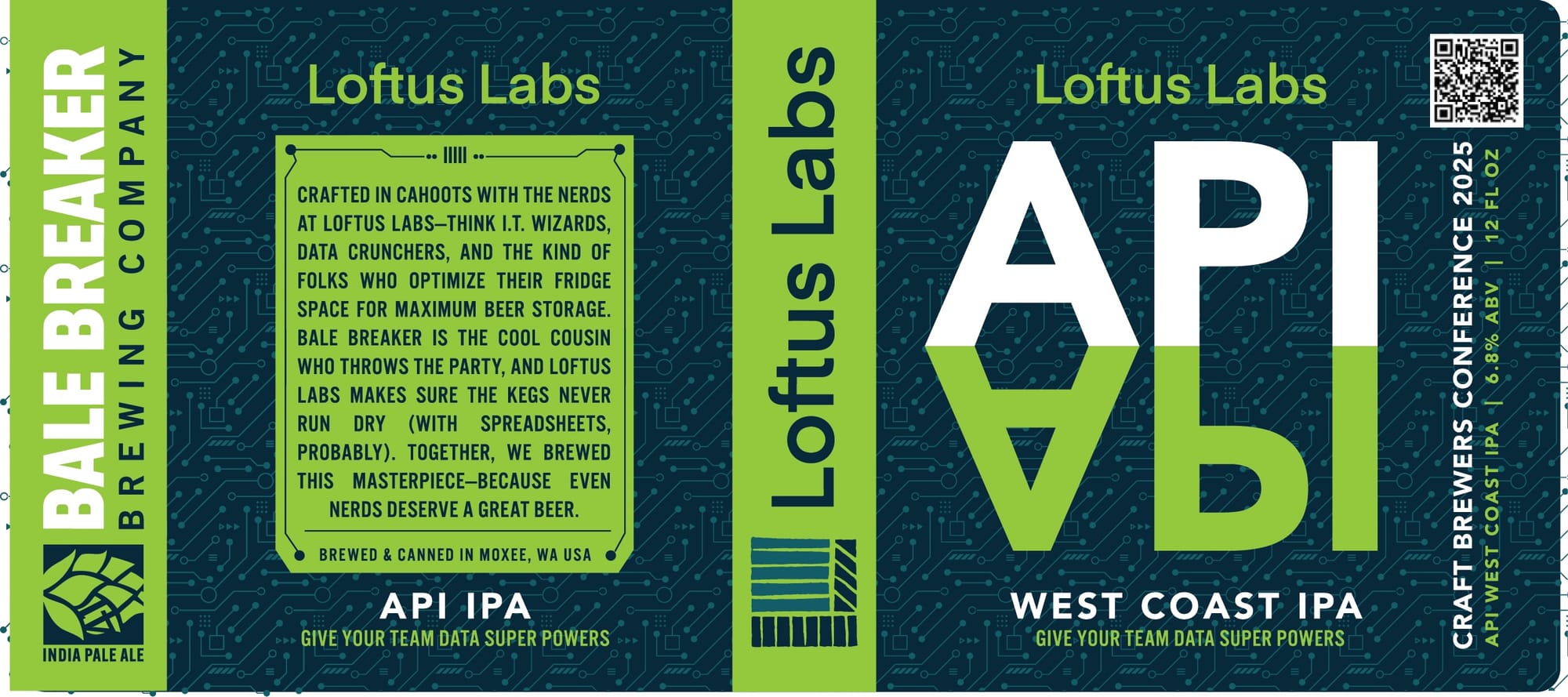 Loftus Labs API IPA by Bale Breaker Brewing Company - beer label
