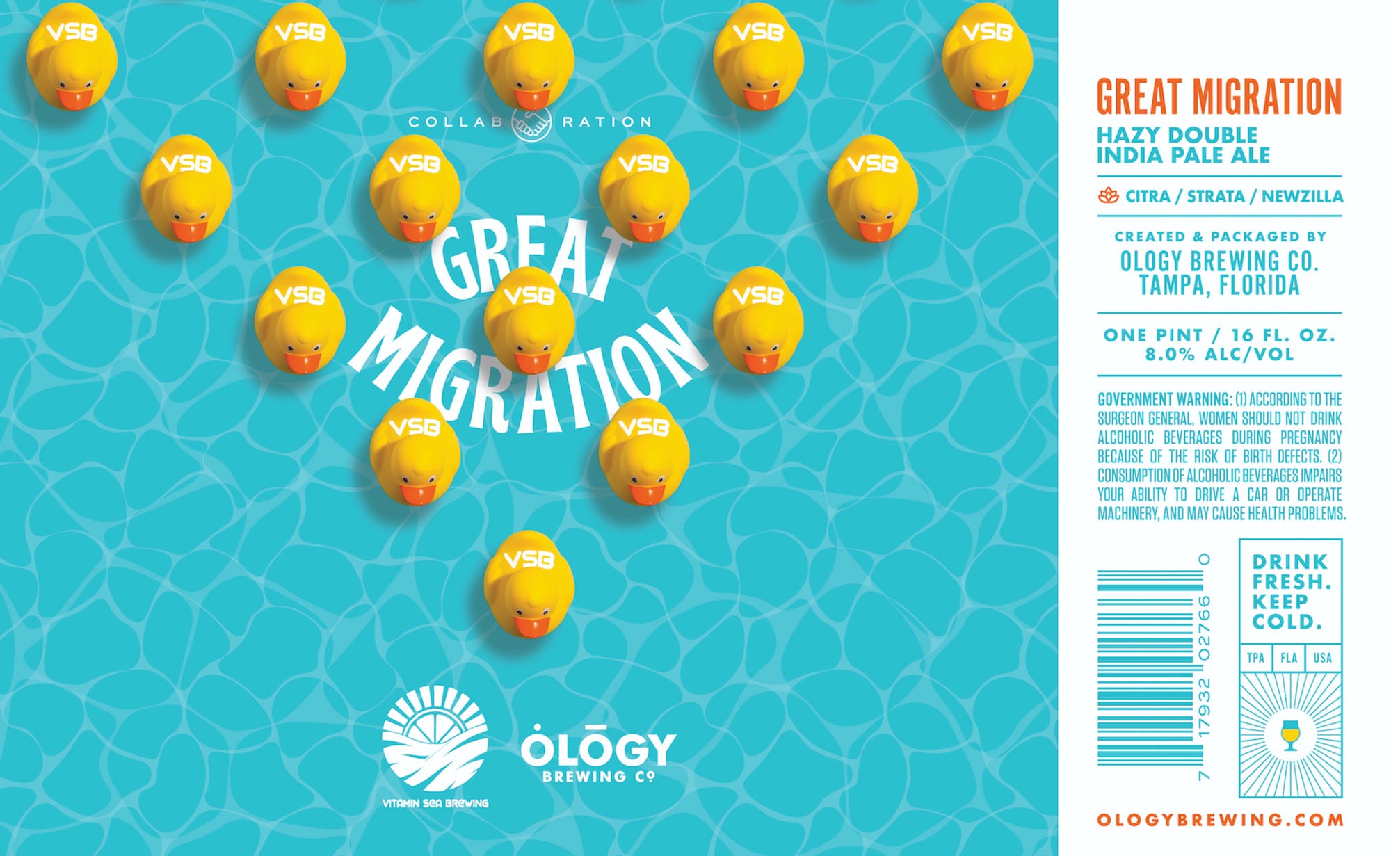 Great Migration by Ólogy Brewing Co. - beer label