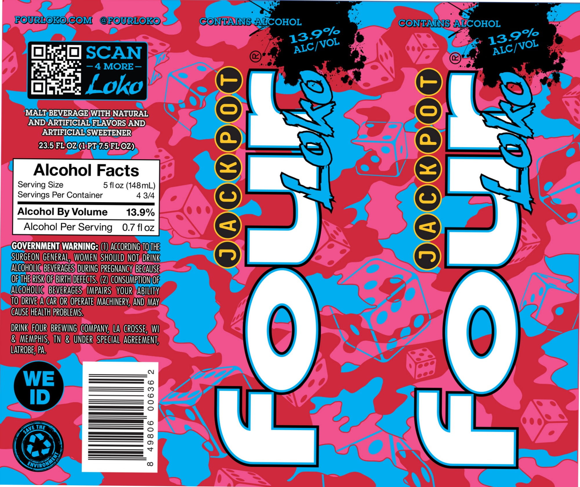 Loko by Four Loko - beer label