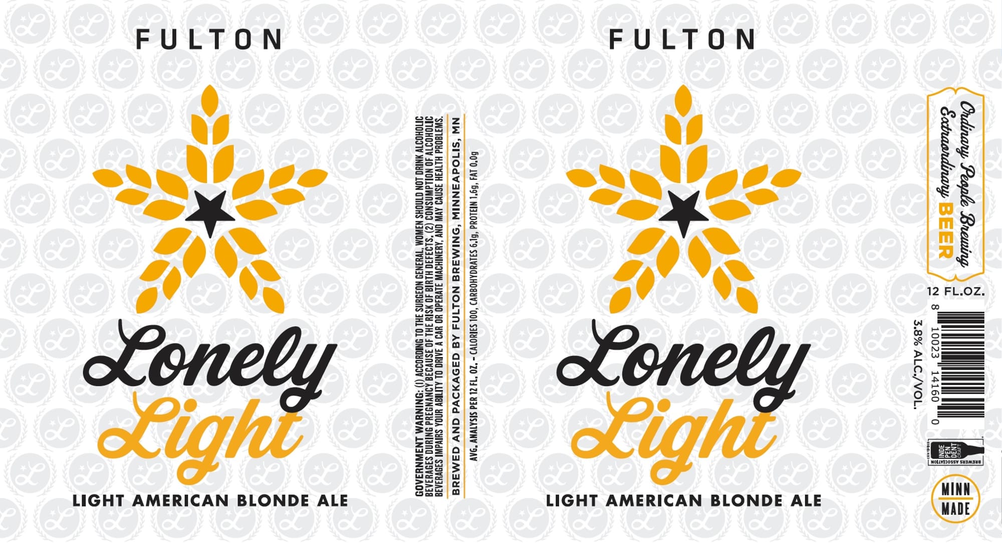 Lonely Light by Fulton Brewing - beer label