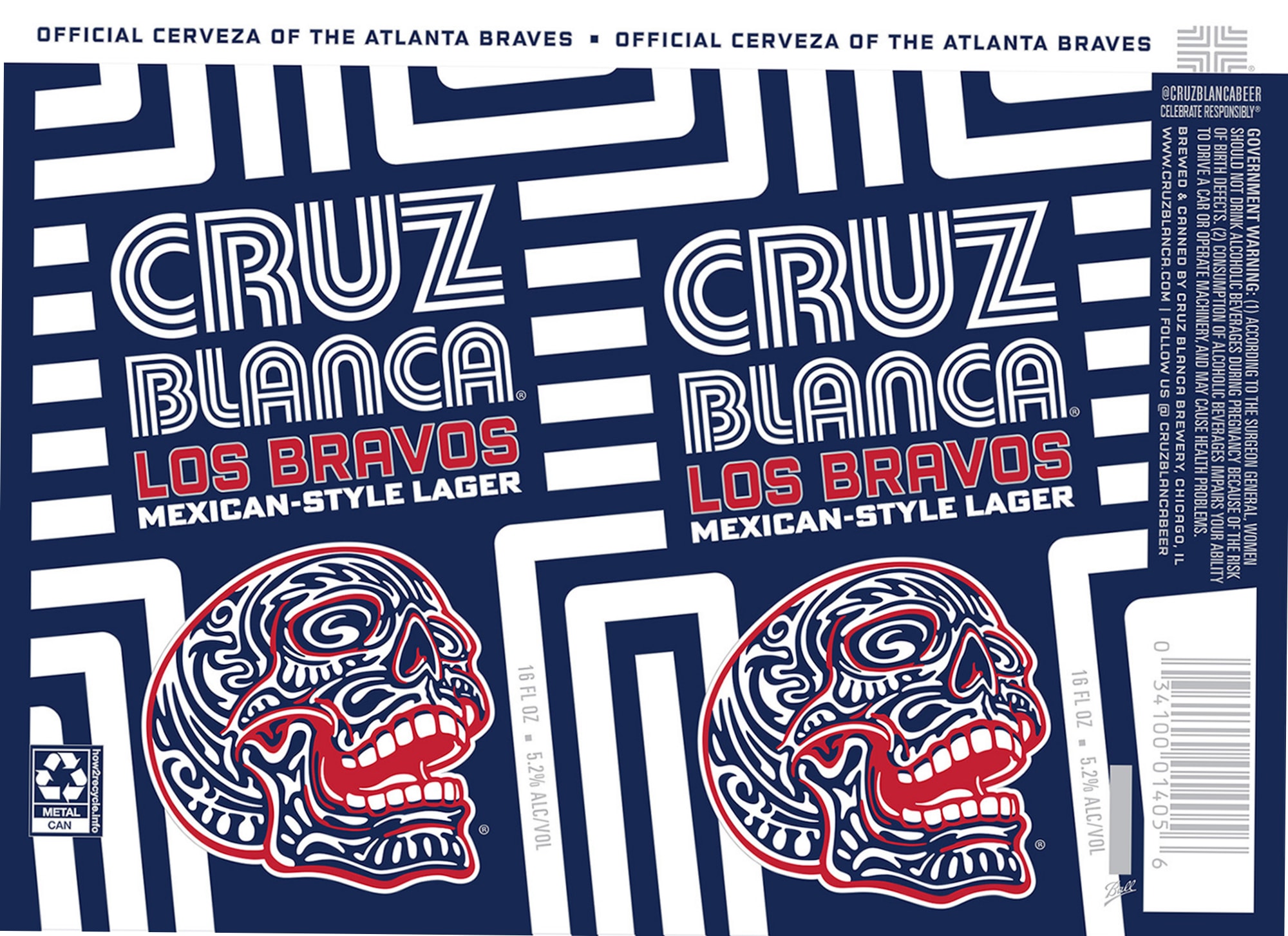 Los Bravos by Cruz Blanca Brewery - beer label