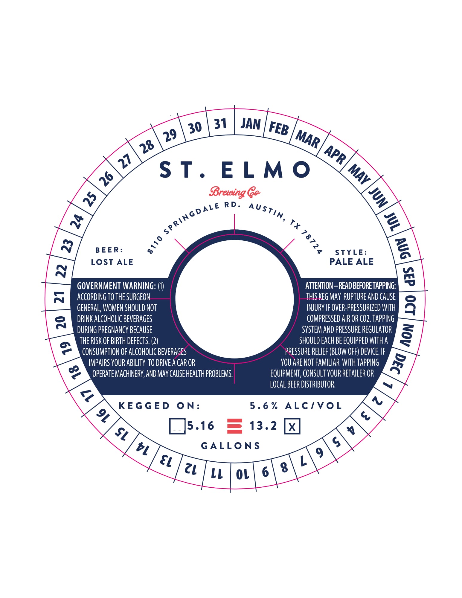 Lost Ale by St. Elmo Brewing Co. - beer label