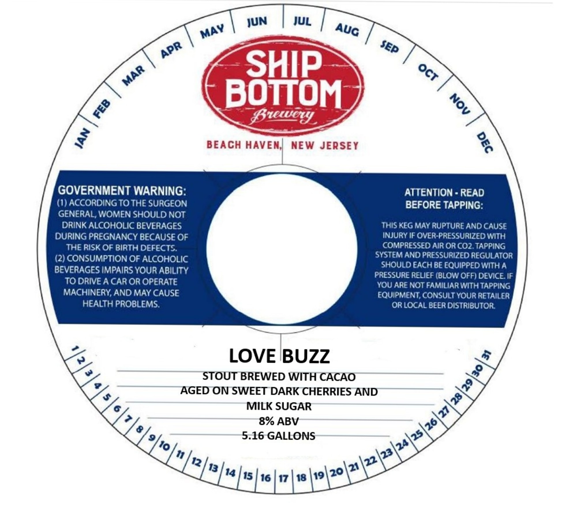 Love Buzz by Ship Bottom Brewery - beer label