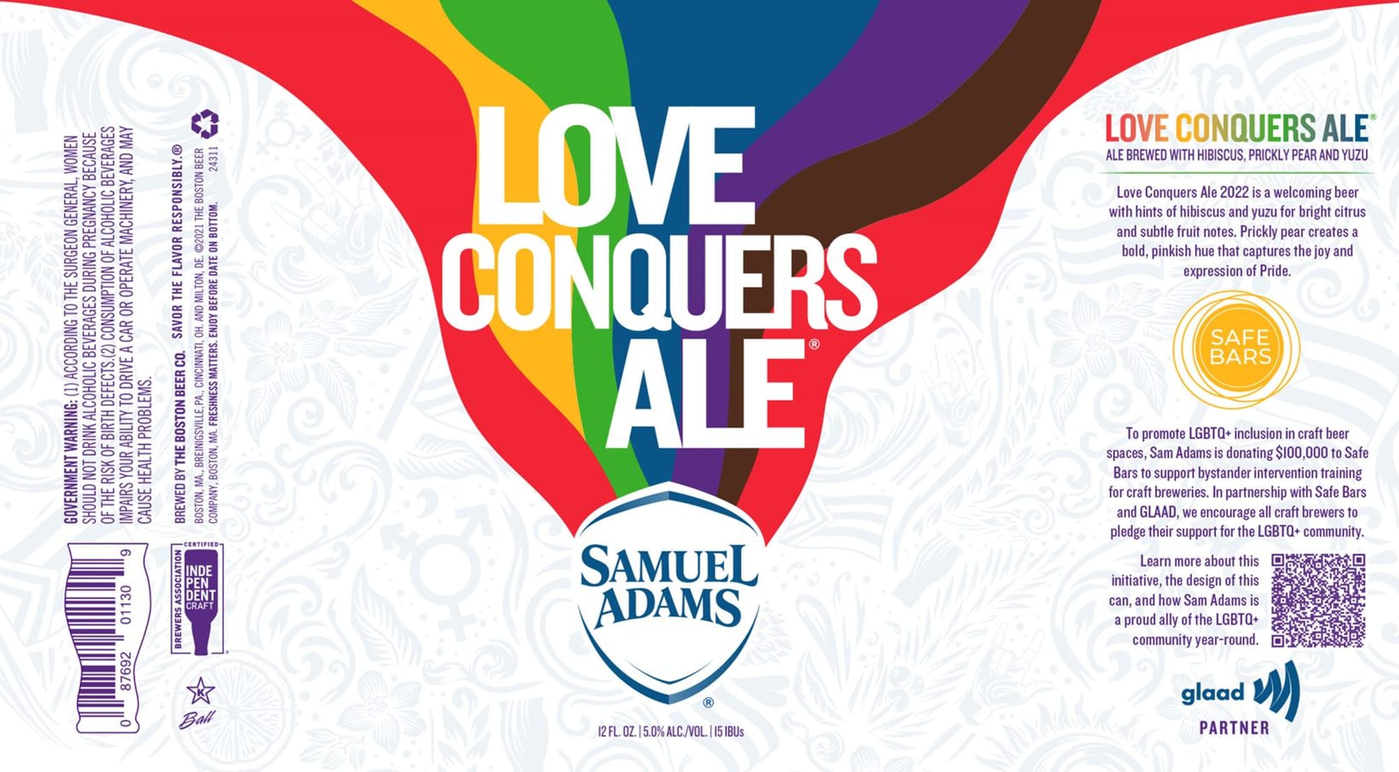 Love Conquers Ale by Samuel Adams - beer label