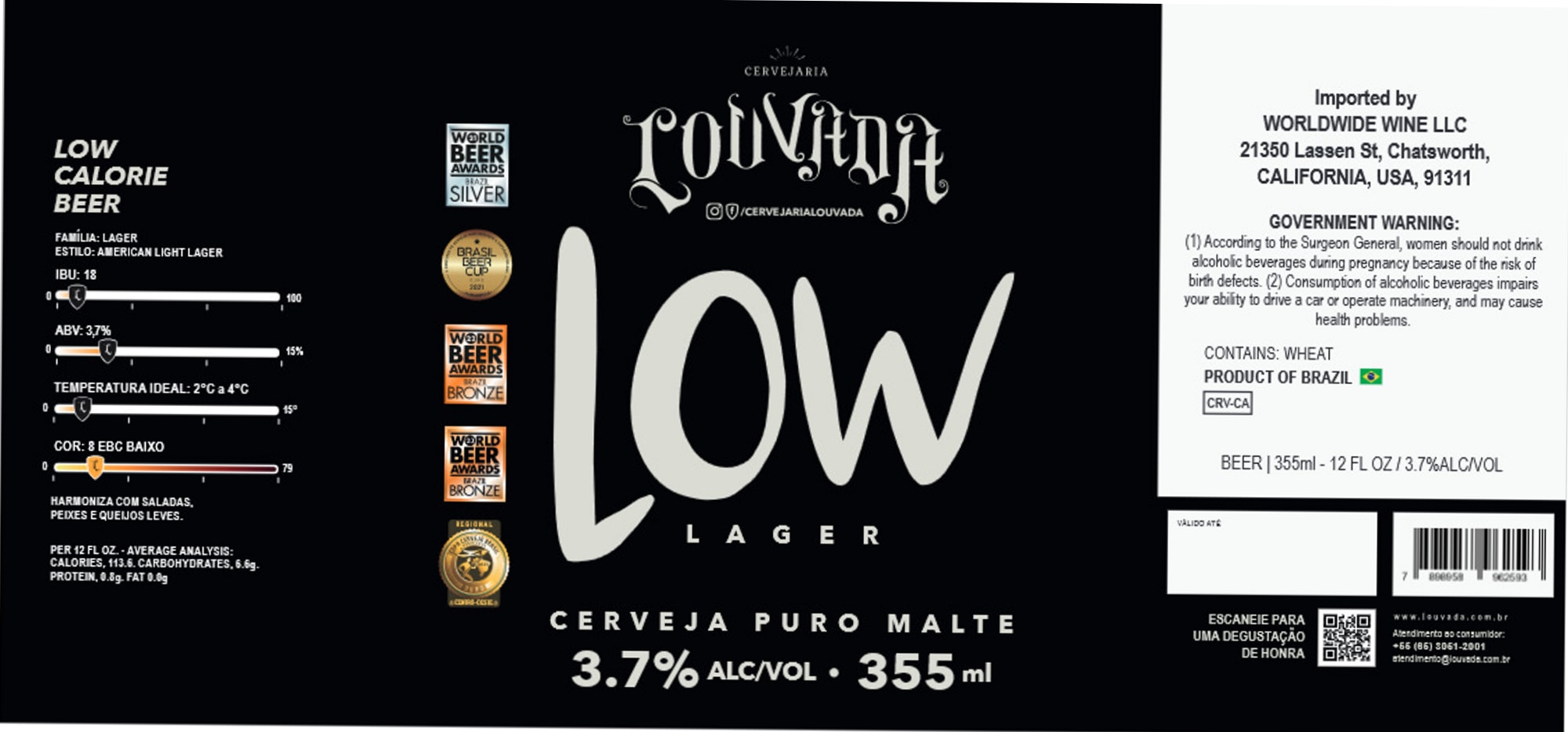 Low Lager by Cervejaria Colorado - beer label
