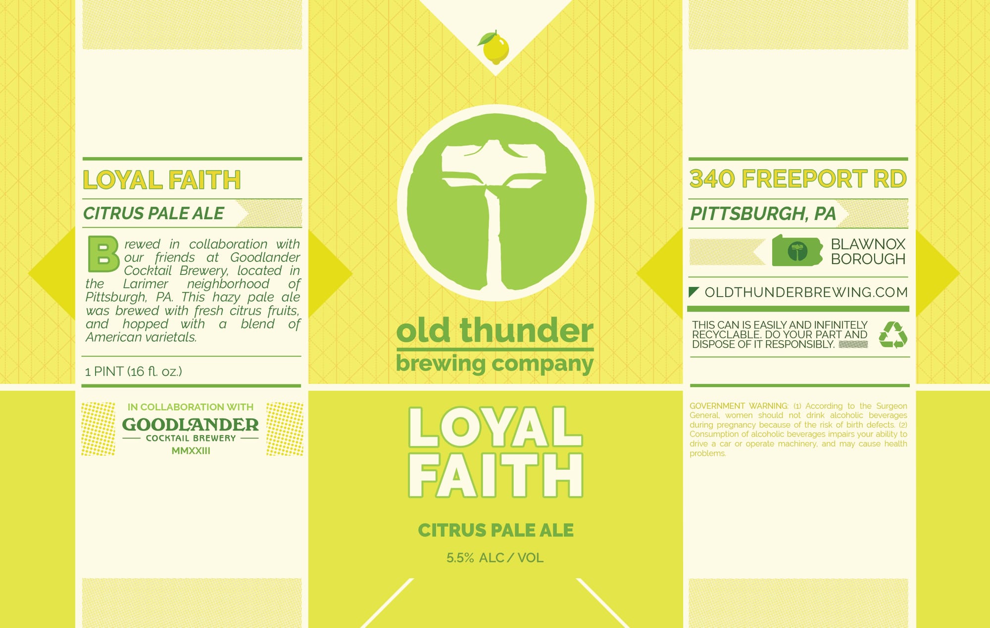 Loyal Faith by Old Thunder Brewing Company - beer label
