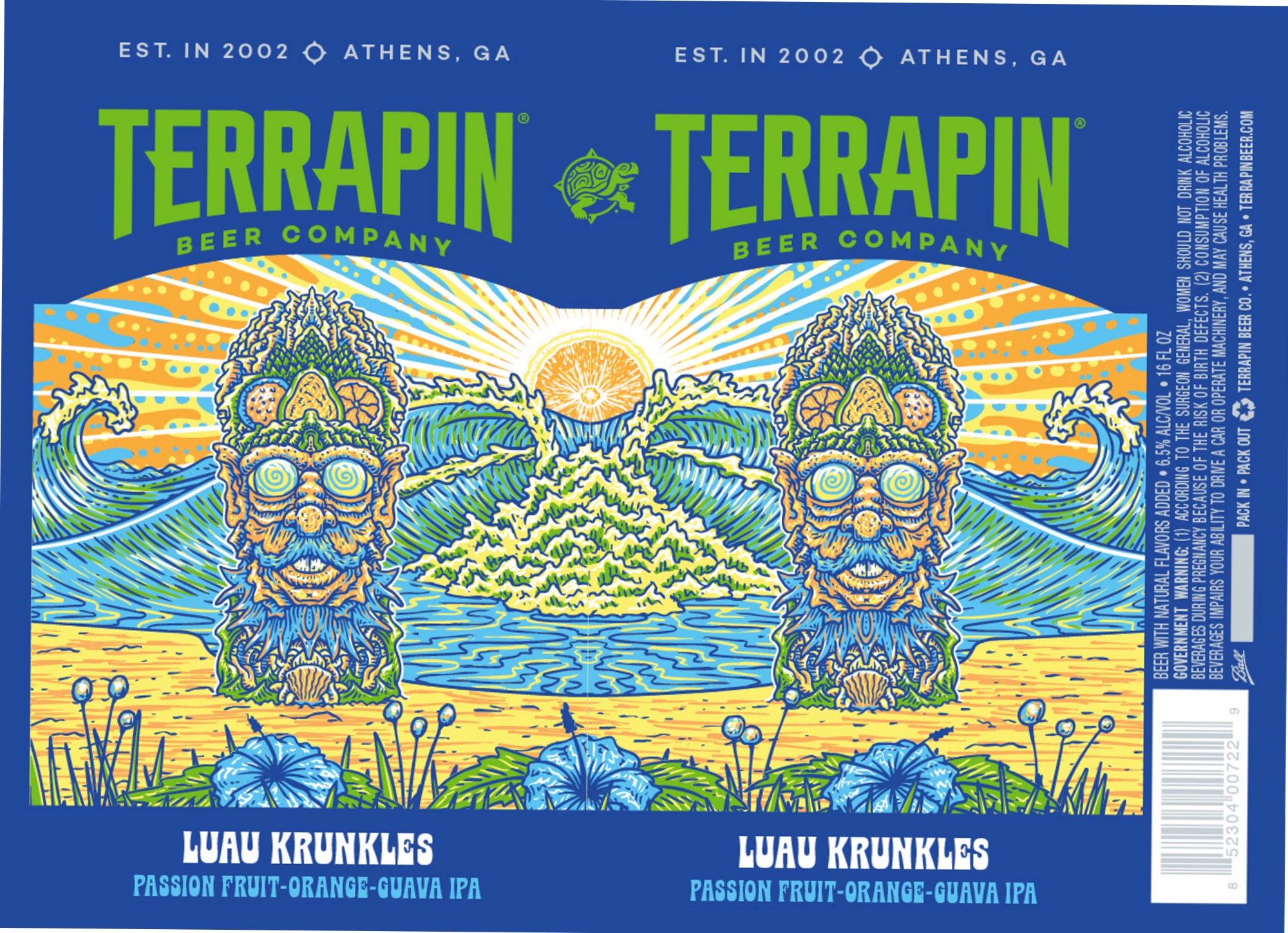 Luau Krunkles by Terrapin Beer Company - beer label